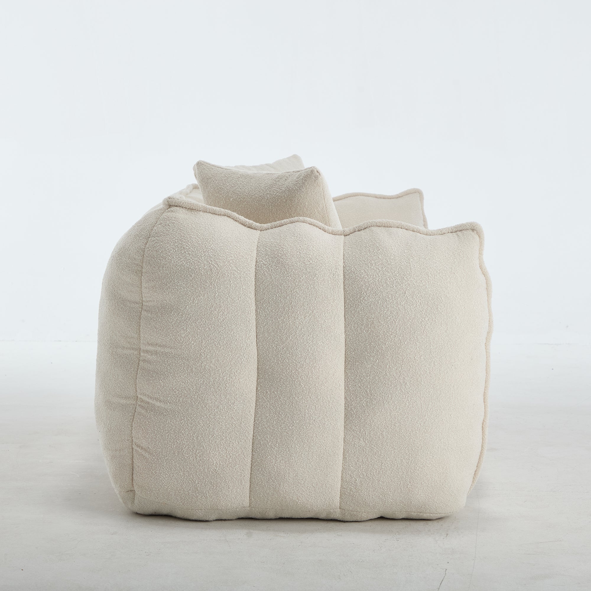 Pinecrest Modern Chenille Bean Bag Loveseat Sofa