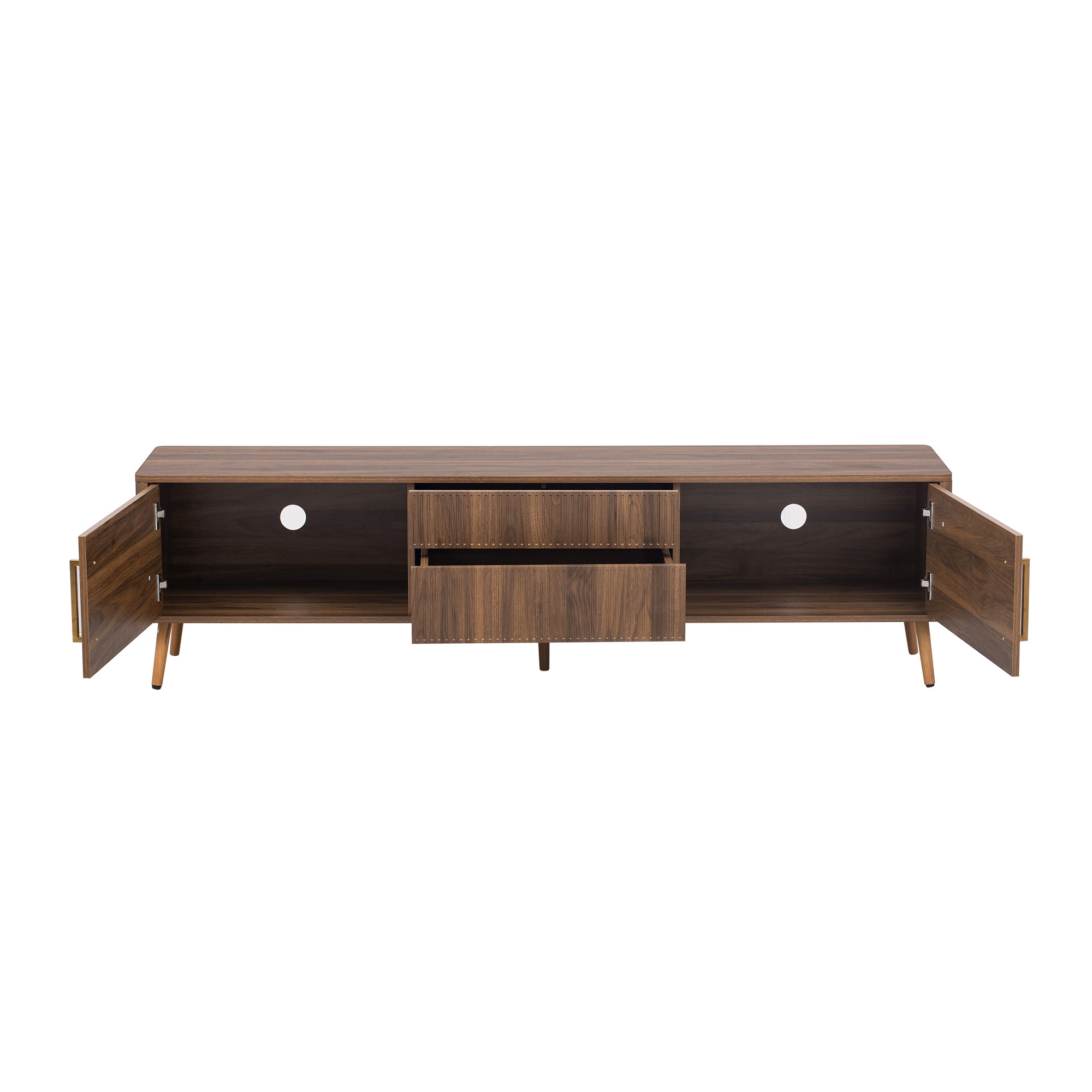 Astoria Mid Century TV Stand with 2 Drawers