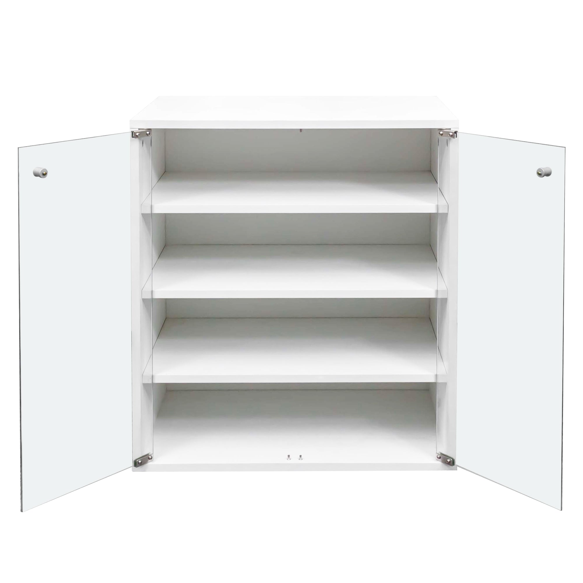 Stoneway 4 Tier Shoe Rack Shoe Cabinet With Glass Doors and LED Light