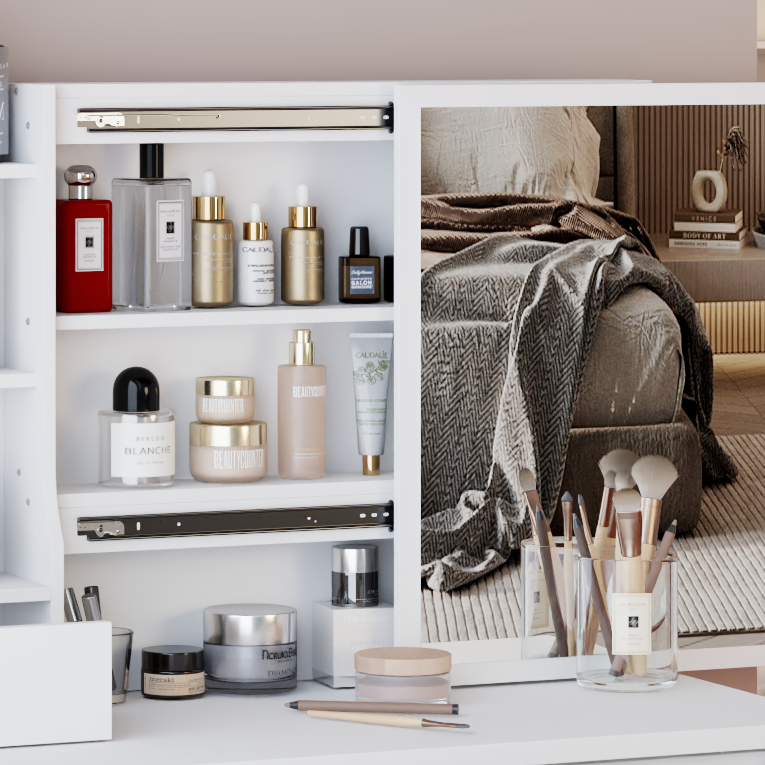 Mona 37" Vanity Set with Sliding Mirror