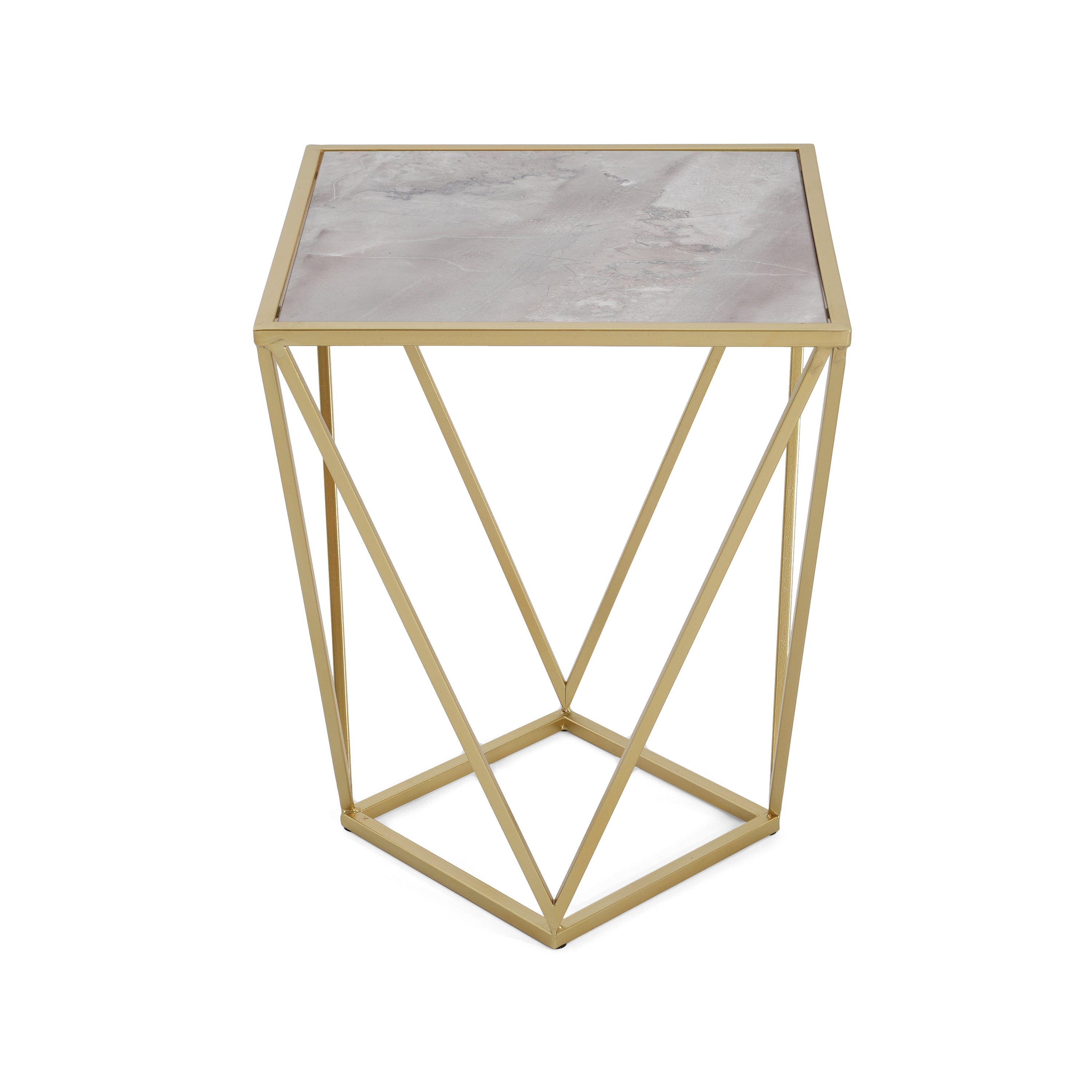 Reims Geometric Side Table