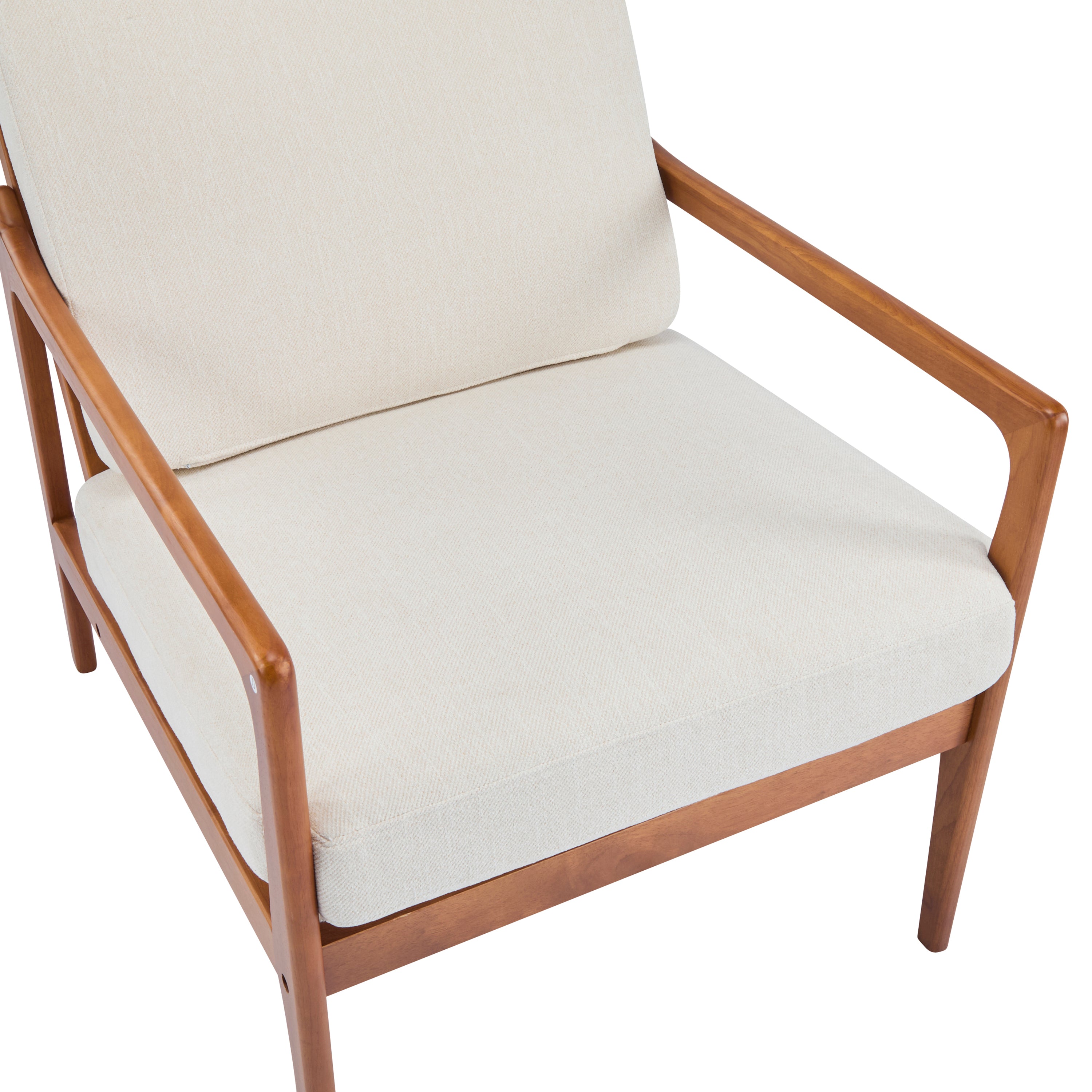 Crater Mid Century Ergonomic Accent Armchair