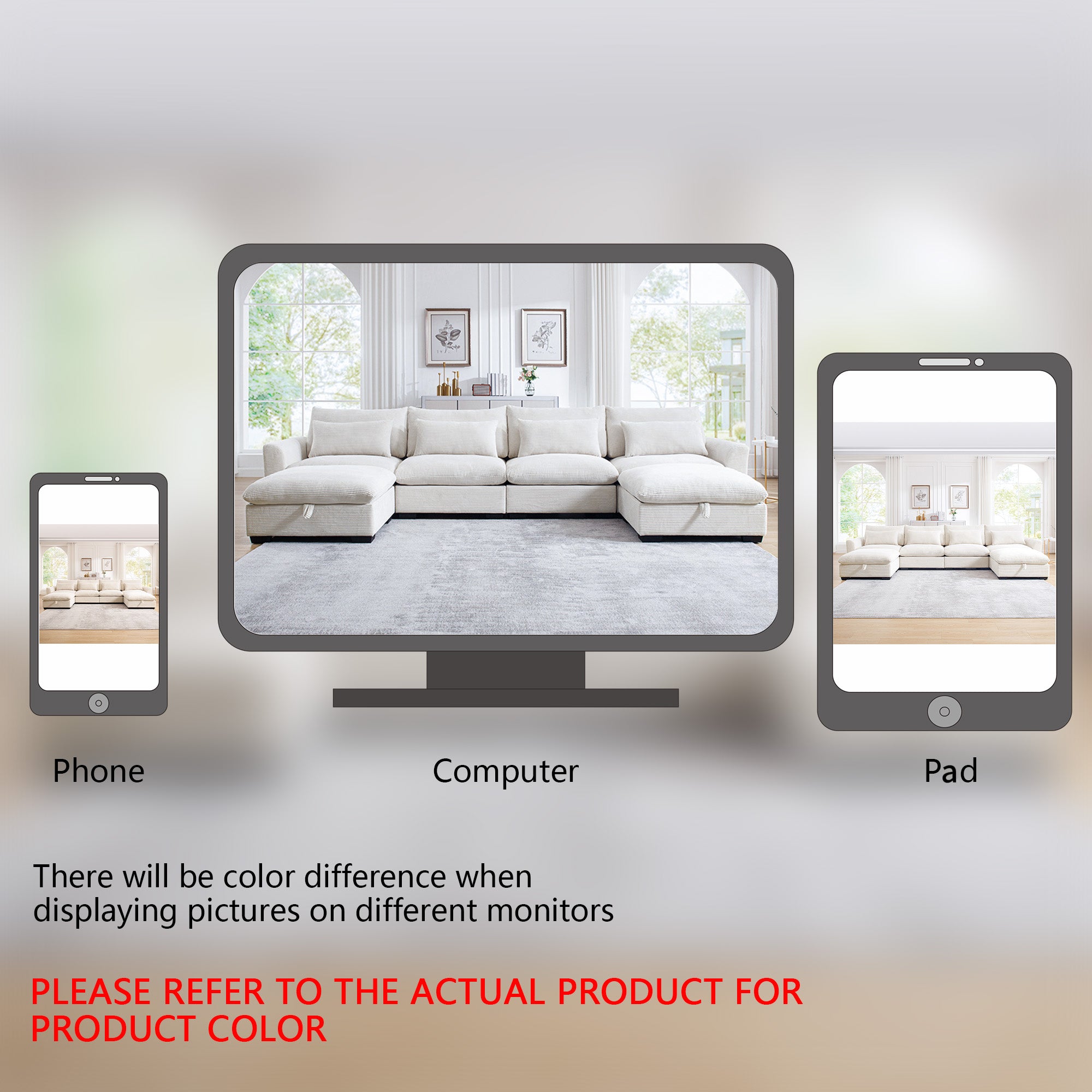 1-Pack Blue Modern Sofa 2 Seater, Contemporary Corduroy Upholstery, Ergonomic Armrests, Flexible Modular Design for Apartment Living Room, Easy Assembly, Ultimate Comfort, Durable Space-Saving Furniture by HomyCasa