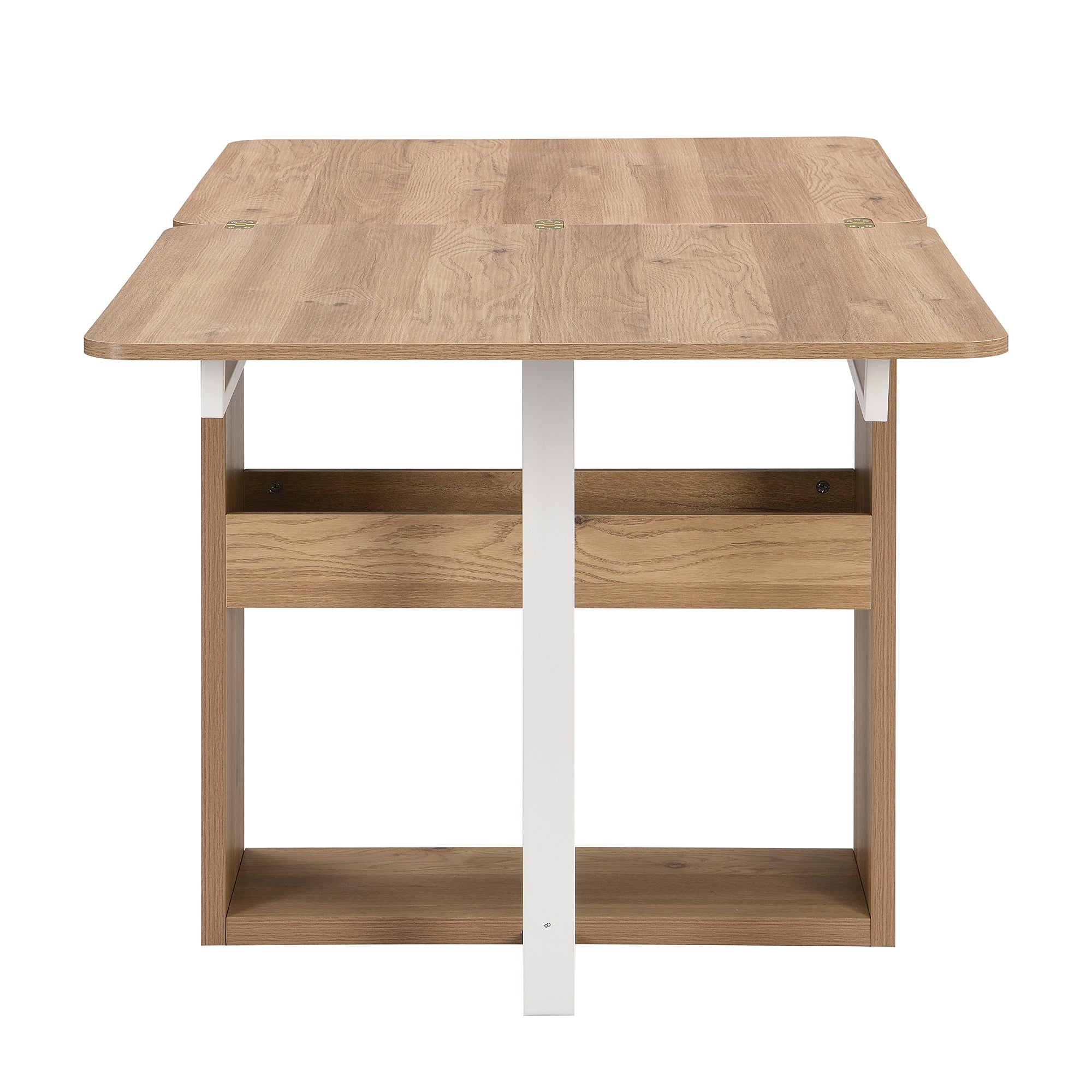 Lento 63" Modern Black 5 Piece Extendable Dining Table Set with Storage and Chairs