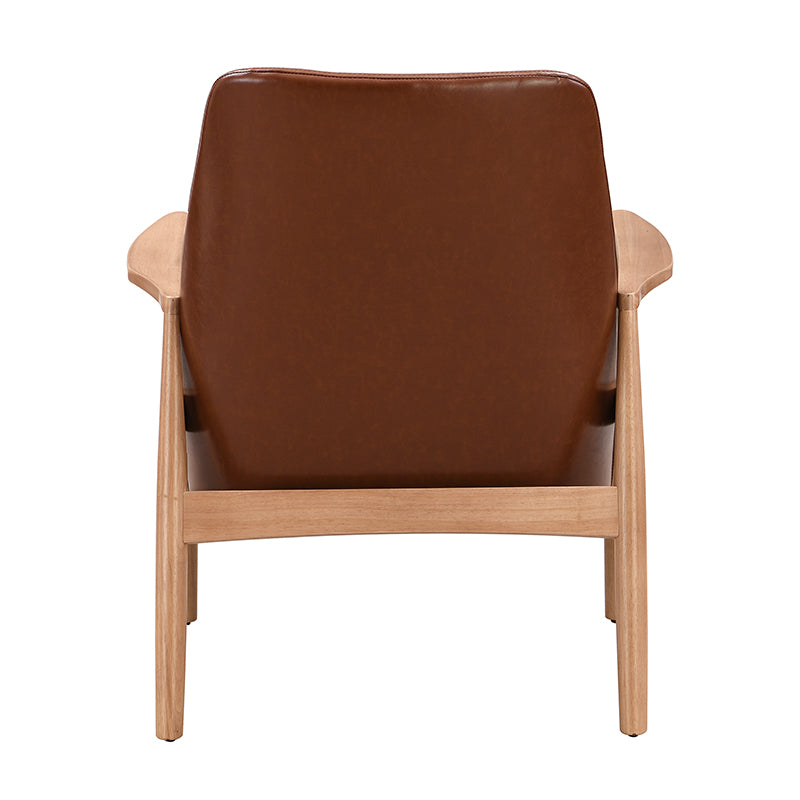 Shenandoah Mid Century PU Leather Accent ChairPU Leather Accent Chair
