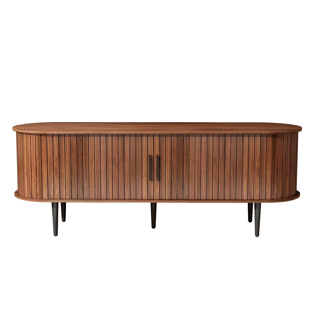 Valletta Sliding Door TV Stand Media Console with Storage
