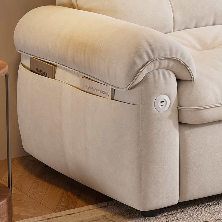 Hillcrest 77" Convertible Sofa Bed with Adjustable Backrest and Side Pockets