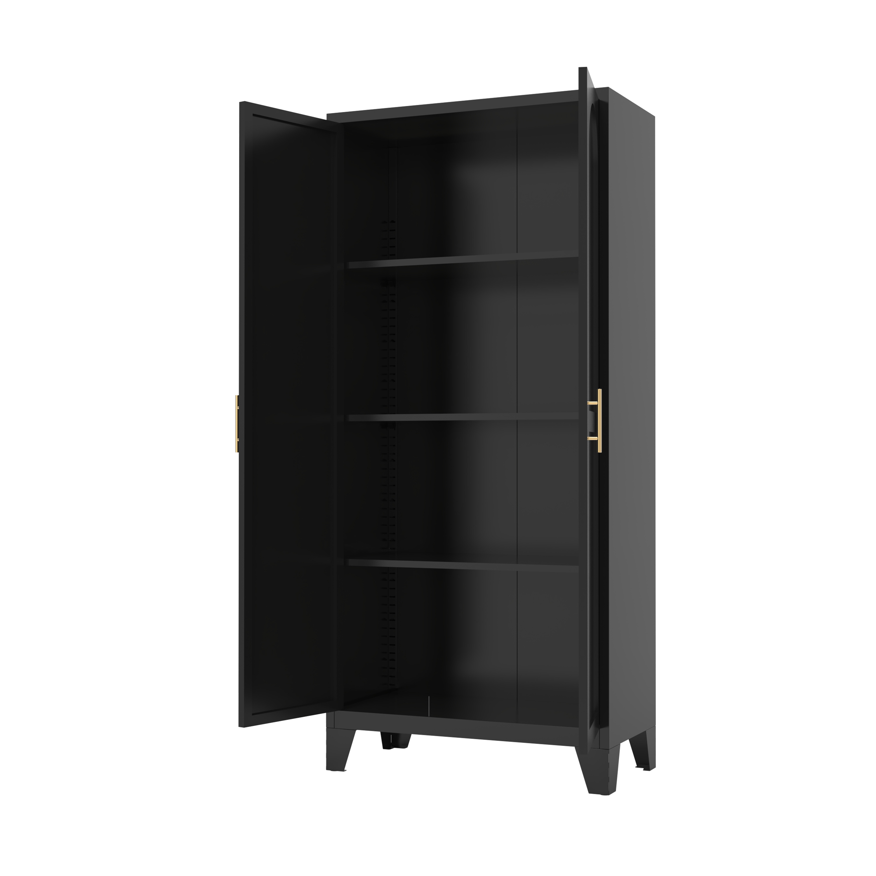 Elva 71" Storage Cabinet with Adjustable Shelves