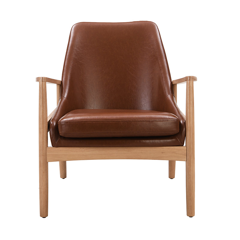 Shenandoah Mid Century PU Leather Accent ChairPU Leather Accent Chair