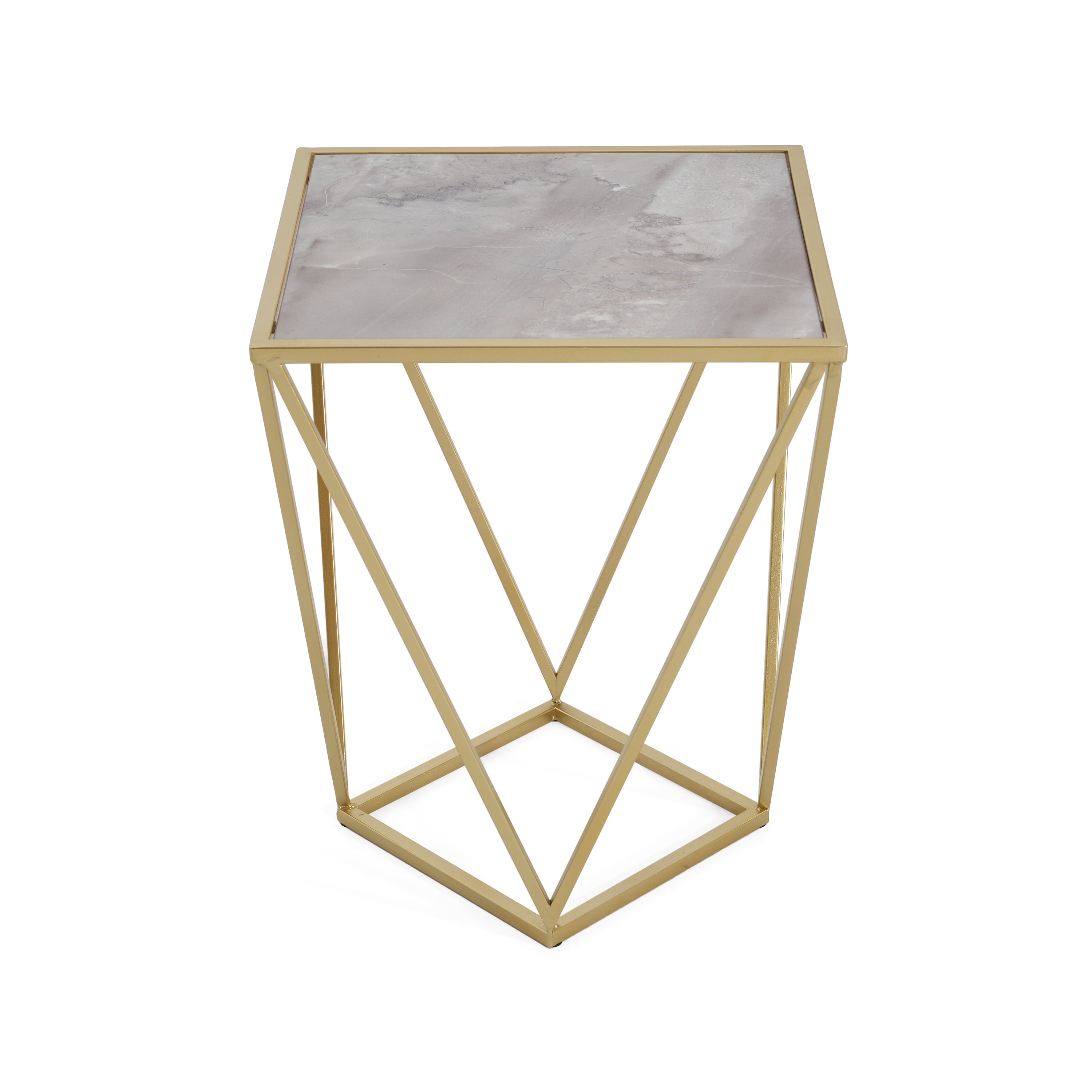 Reims Geometric Side Table