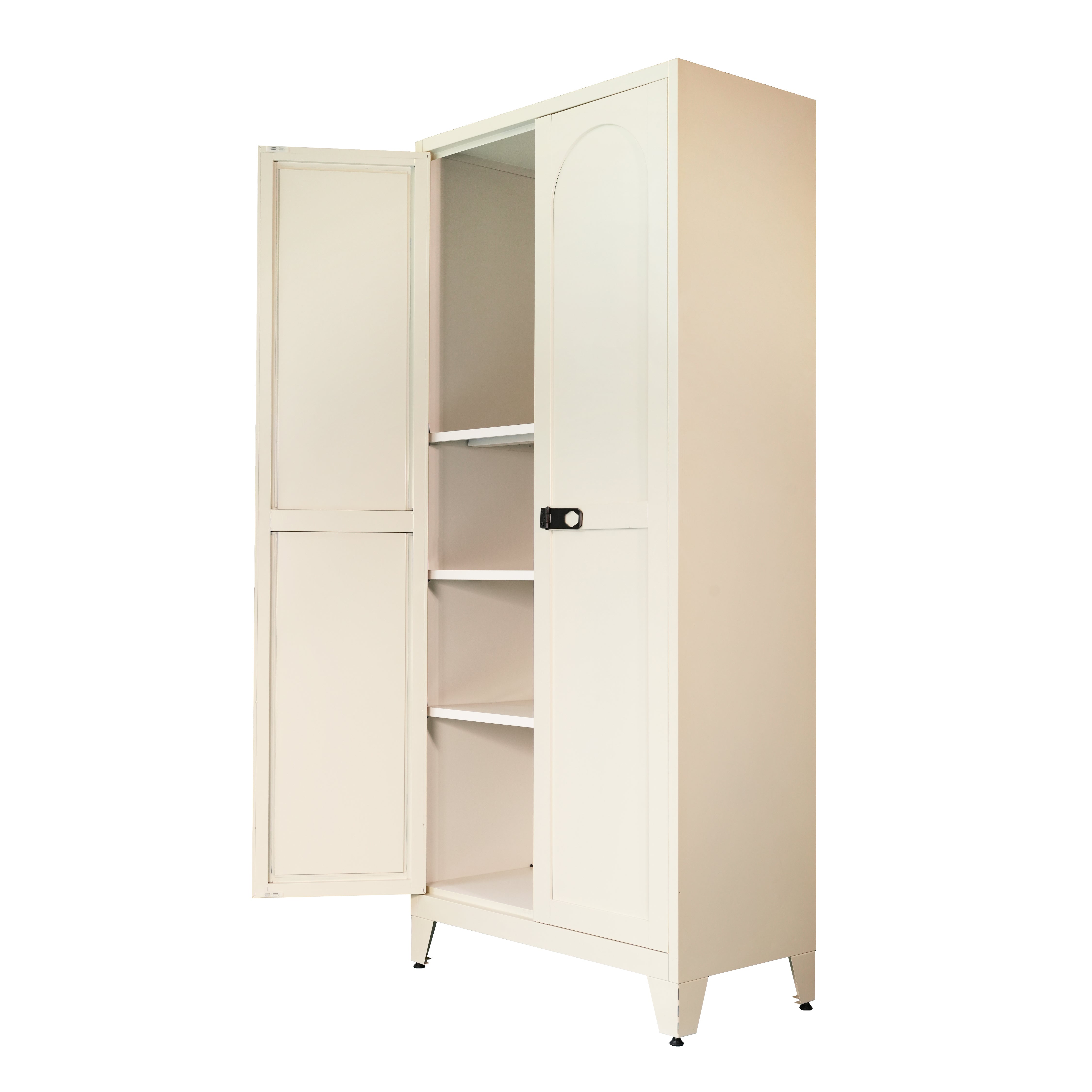 Elva 71" Lockable Storage Cabinet with Adjustable Shelves