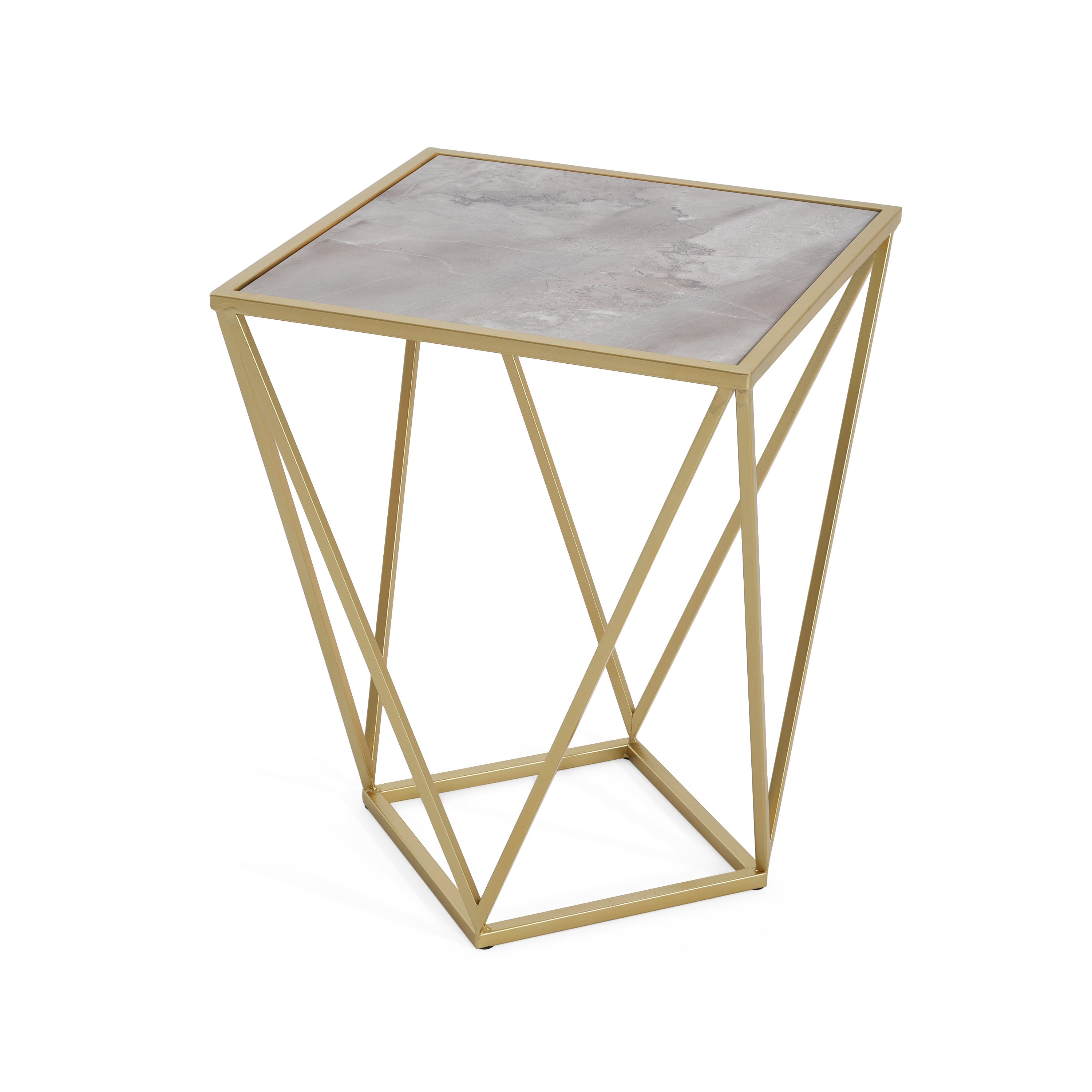 Reims Geometric Side Table