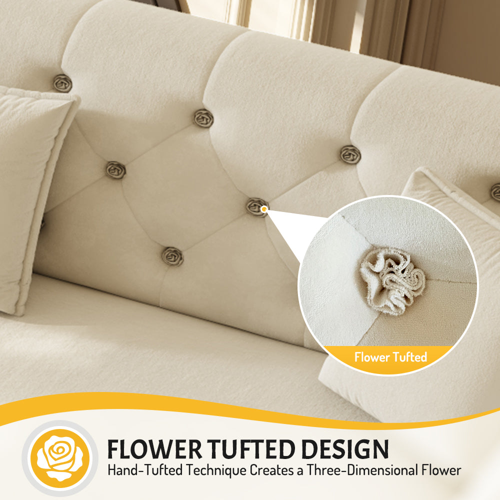 Floral Tufted Detail