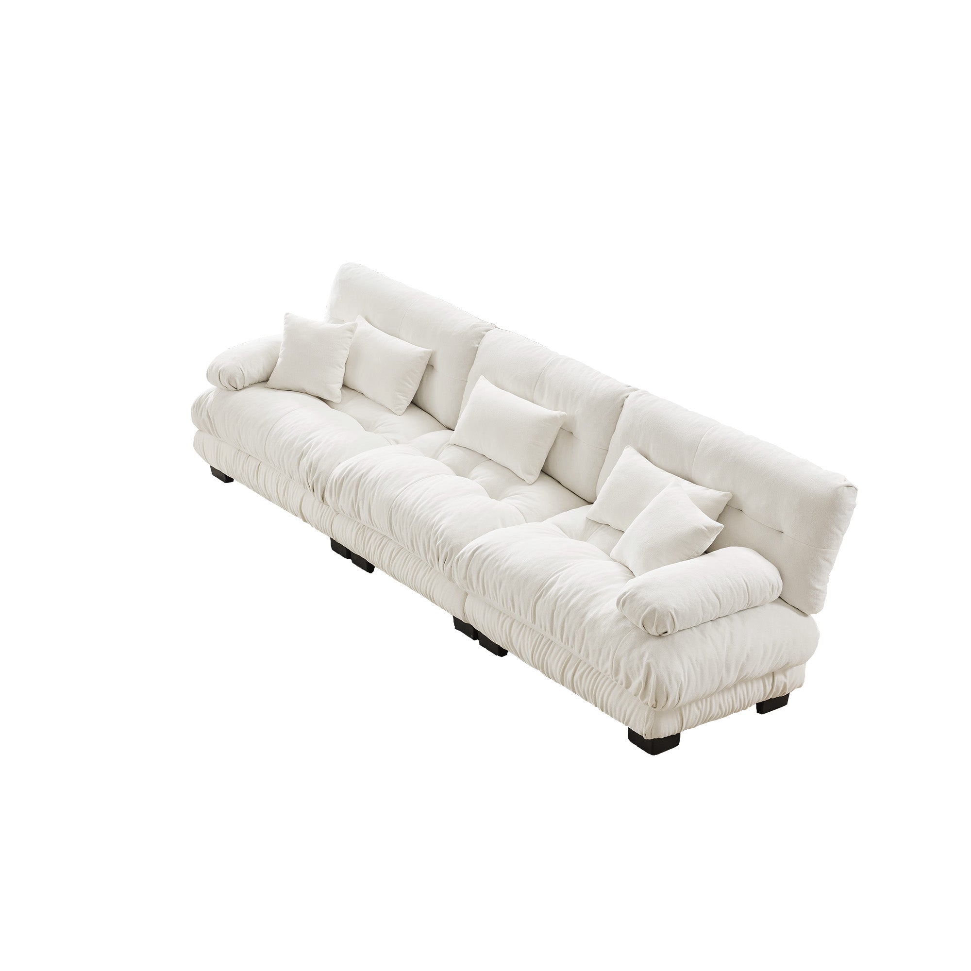 Monterey 130" Extra Large 6-Seater Deep Seat Modular Sectional Sofa Cloud Couch