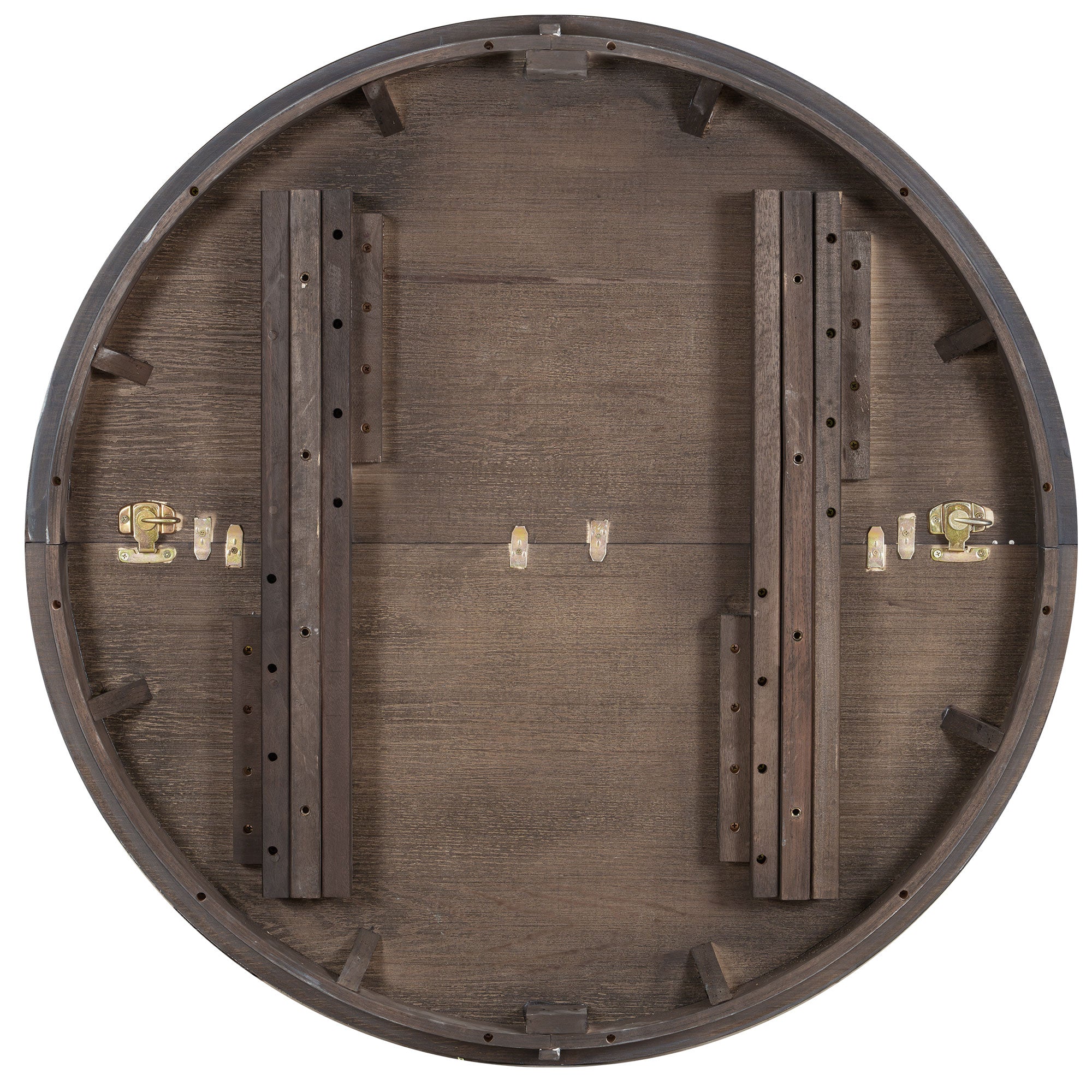 Mavis 47" Retro Espresso 5 Piece Extendable Dining Table Set