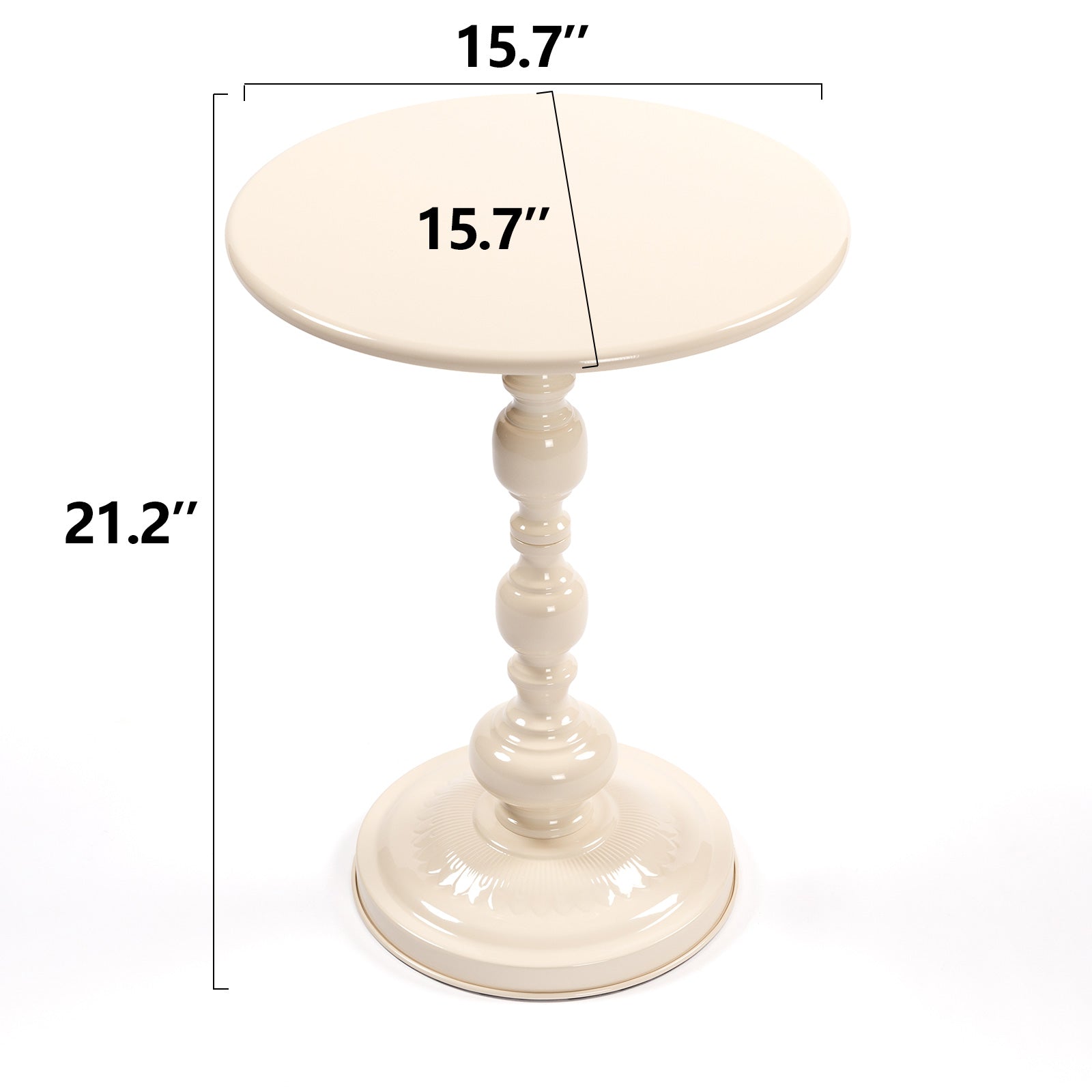 Lille Metal Round Side Table