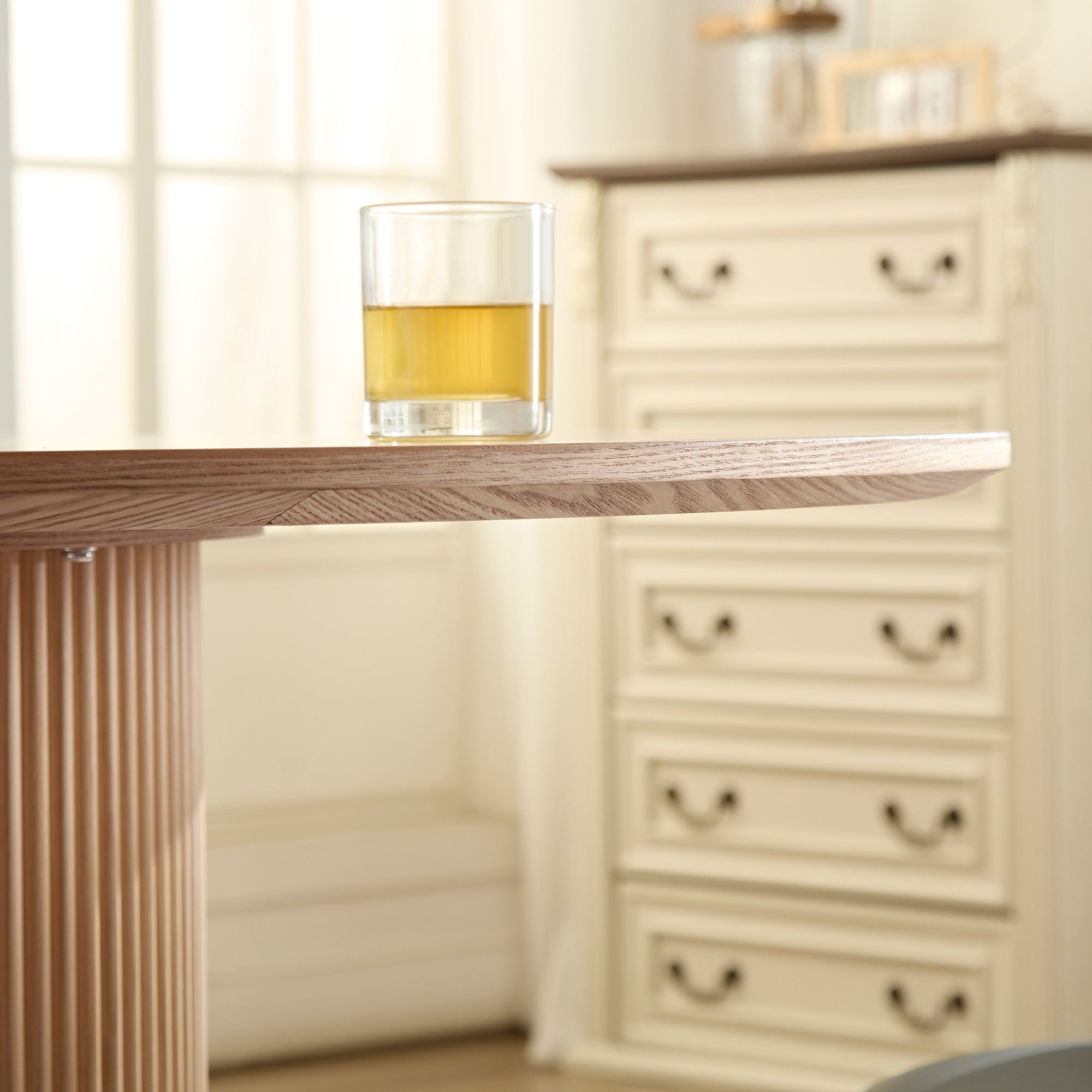 Lucerne 47" Wood Round Dining Table