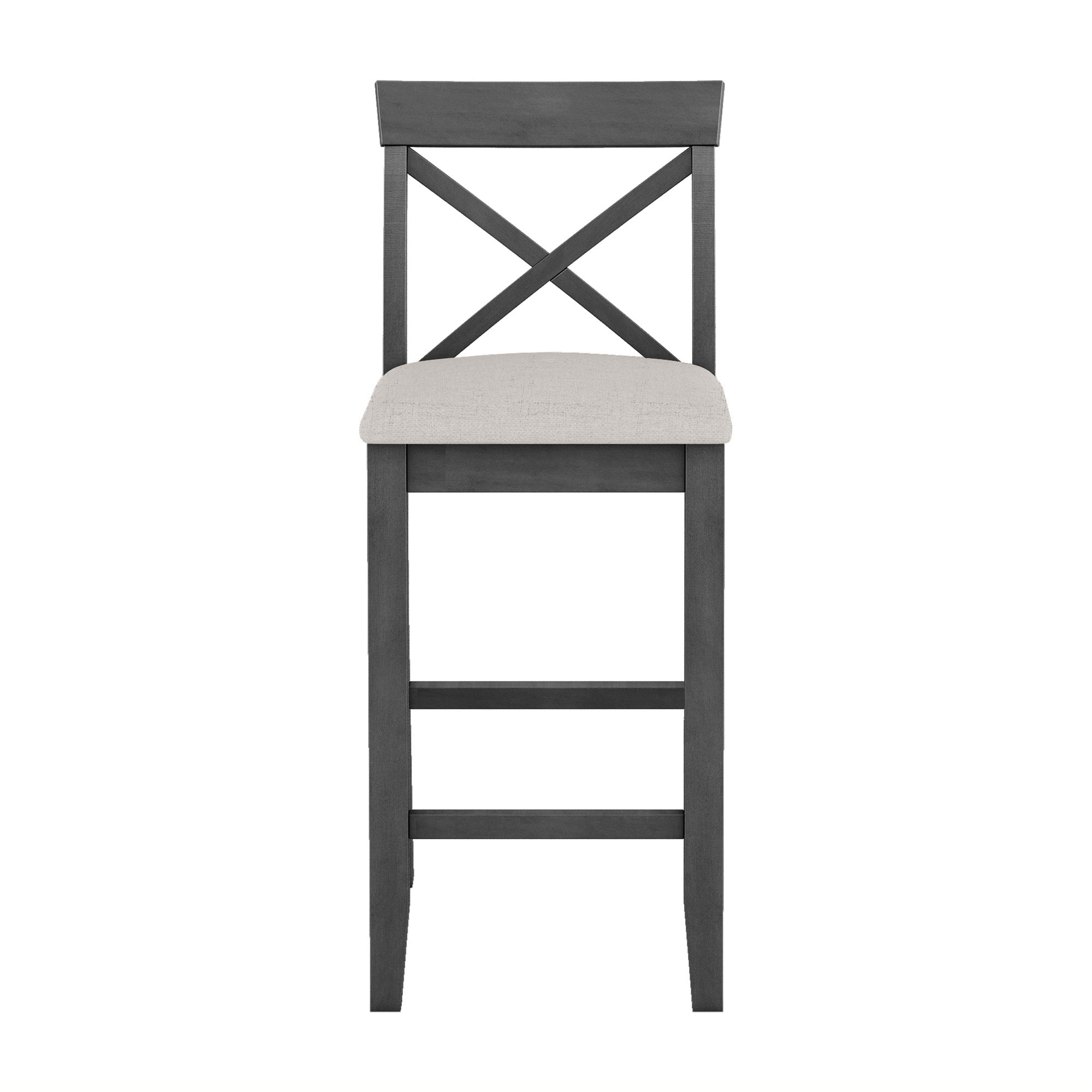 Harlow 48" Farmhouse Bar Height Dining Table Set with 2 Chairs