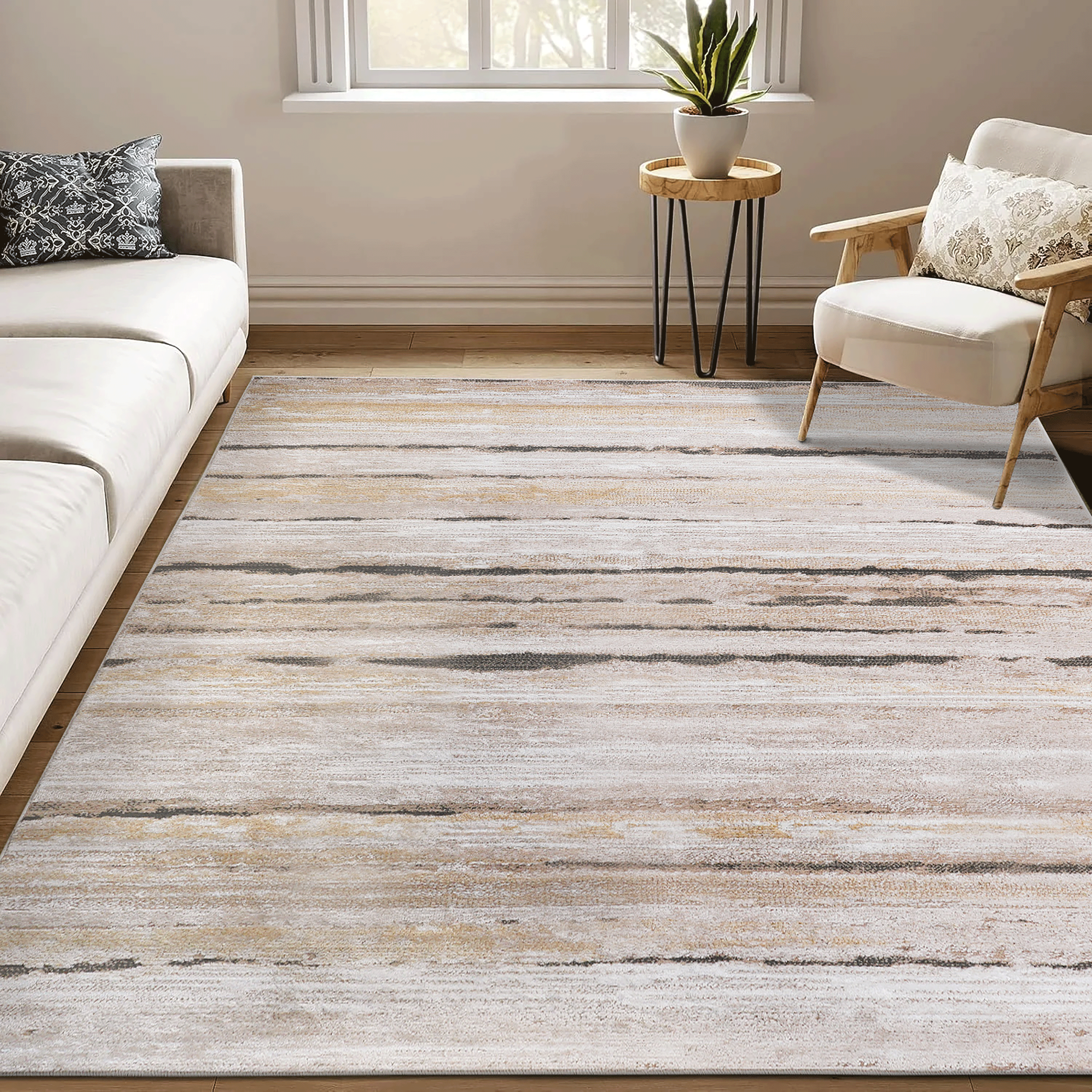 Eucalyptus Striped Area Rug