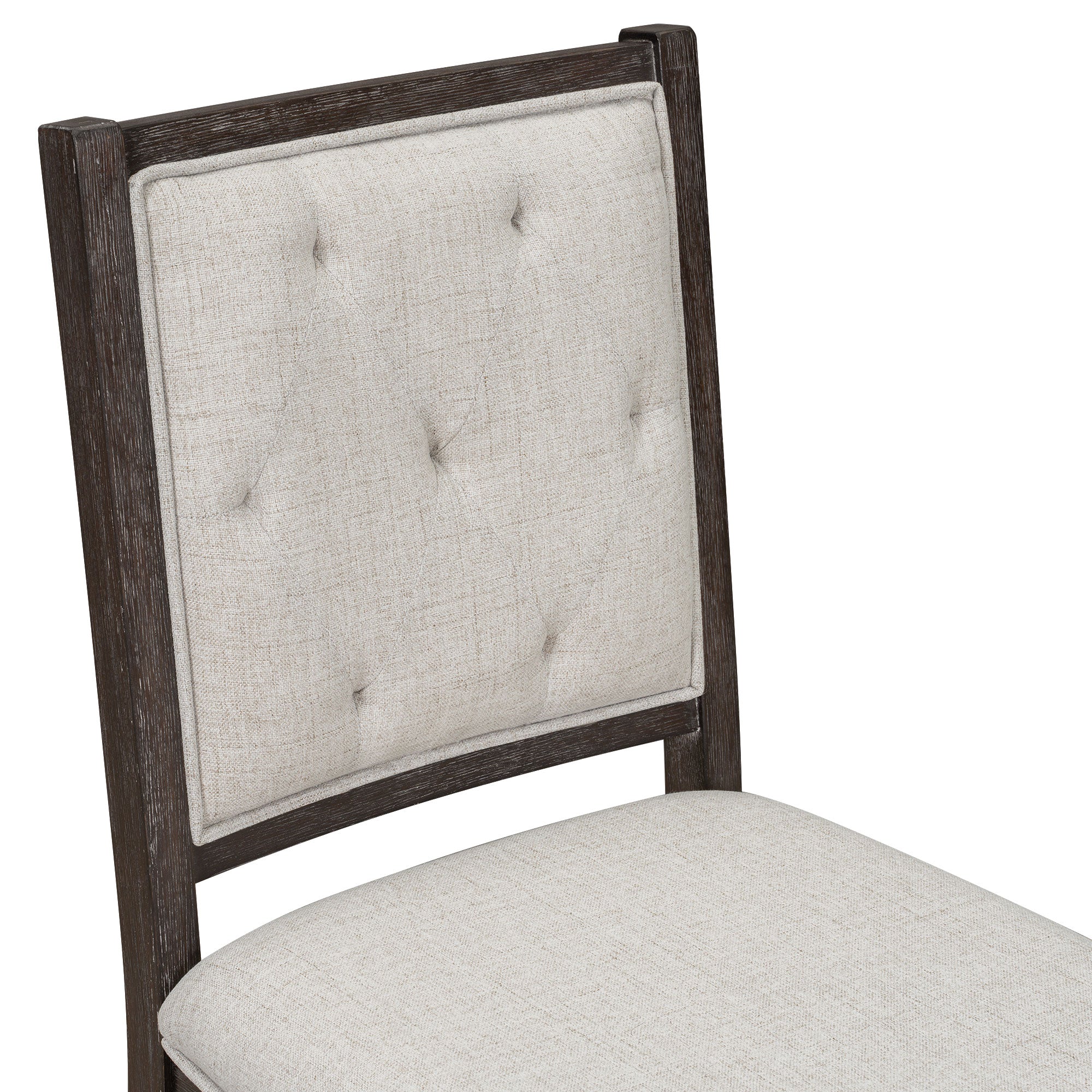 Mavis 47" Retro Espresso 5 Piece Extendable Dining Table Set