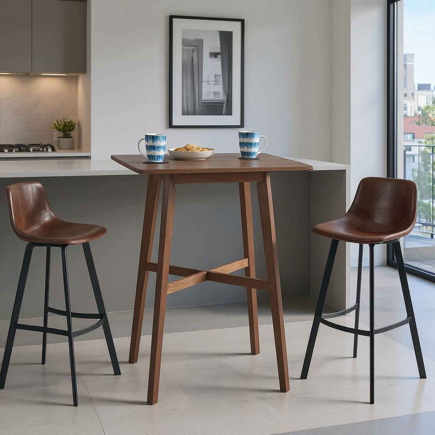 Berlin Modern Square High Top Pub Table