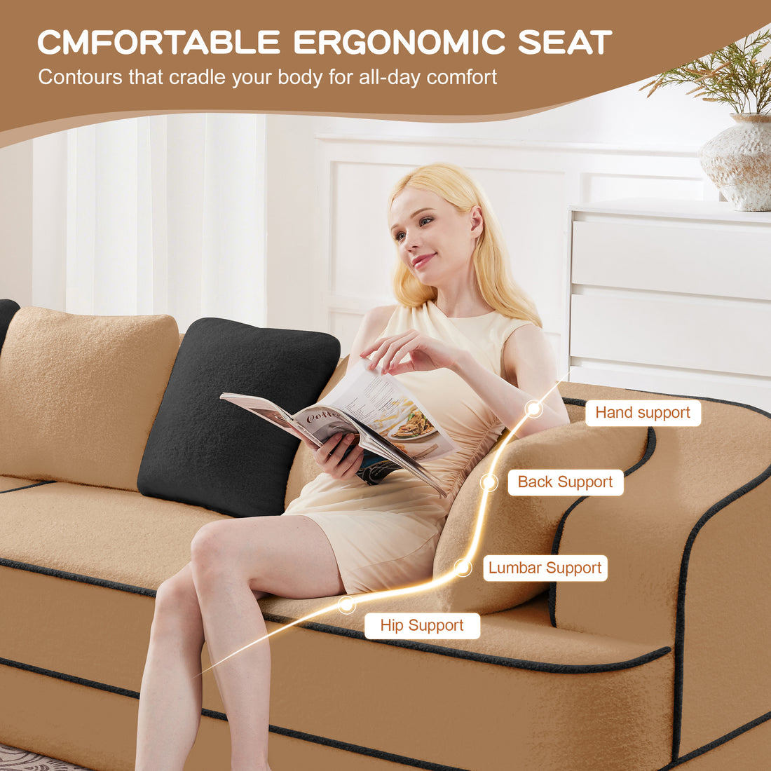 Ergonomic Curved Design