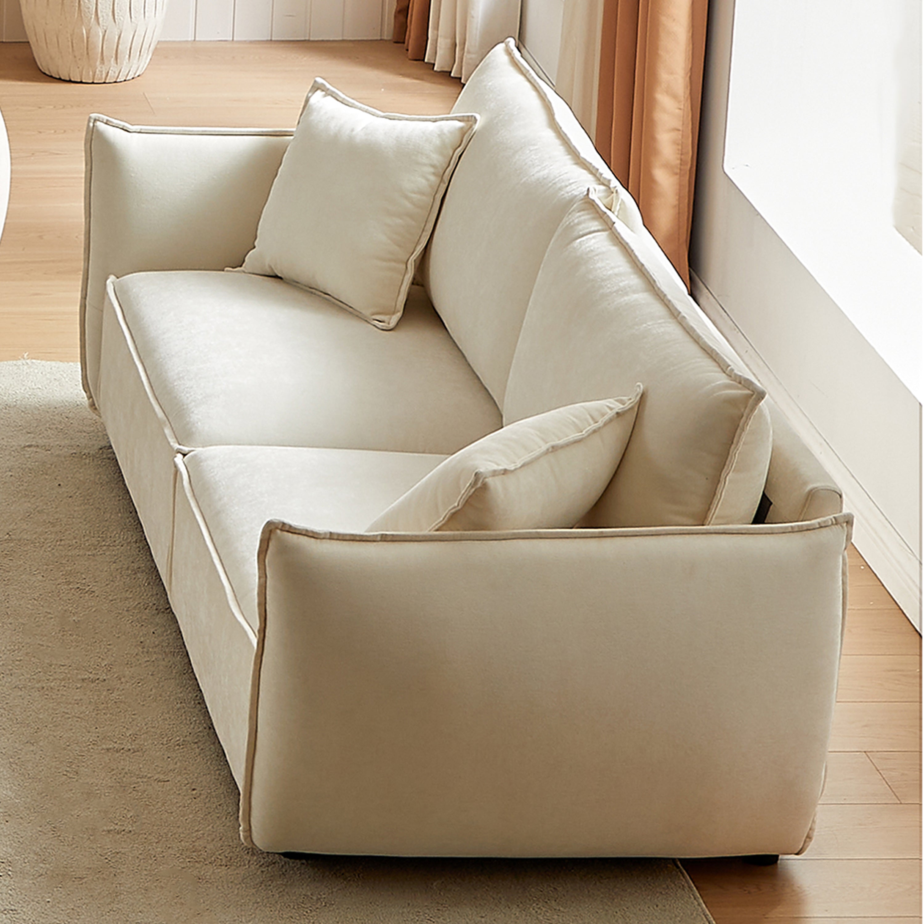 Phoenix 88" 3-Seater Linen Fabric Sofa