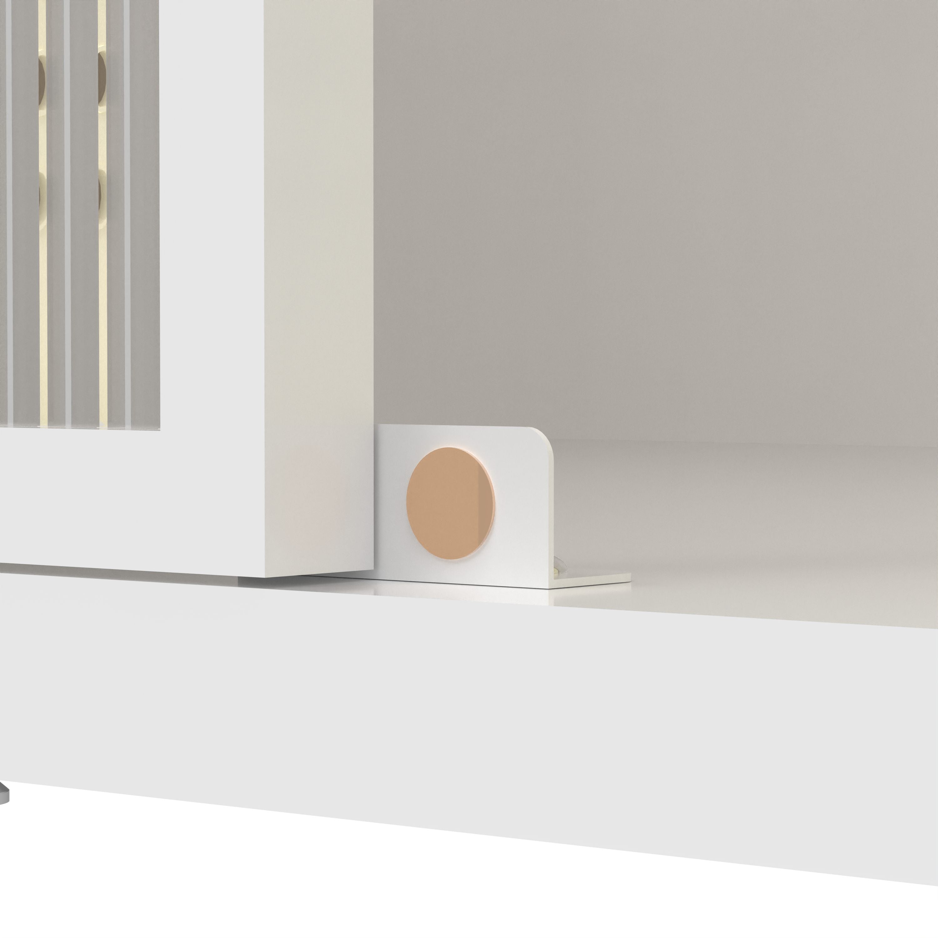 Eland 73" Modern Steel Kitchen Pantry Cabinet with Flip Doors