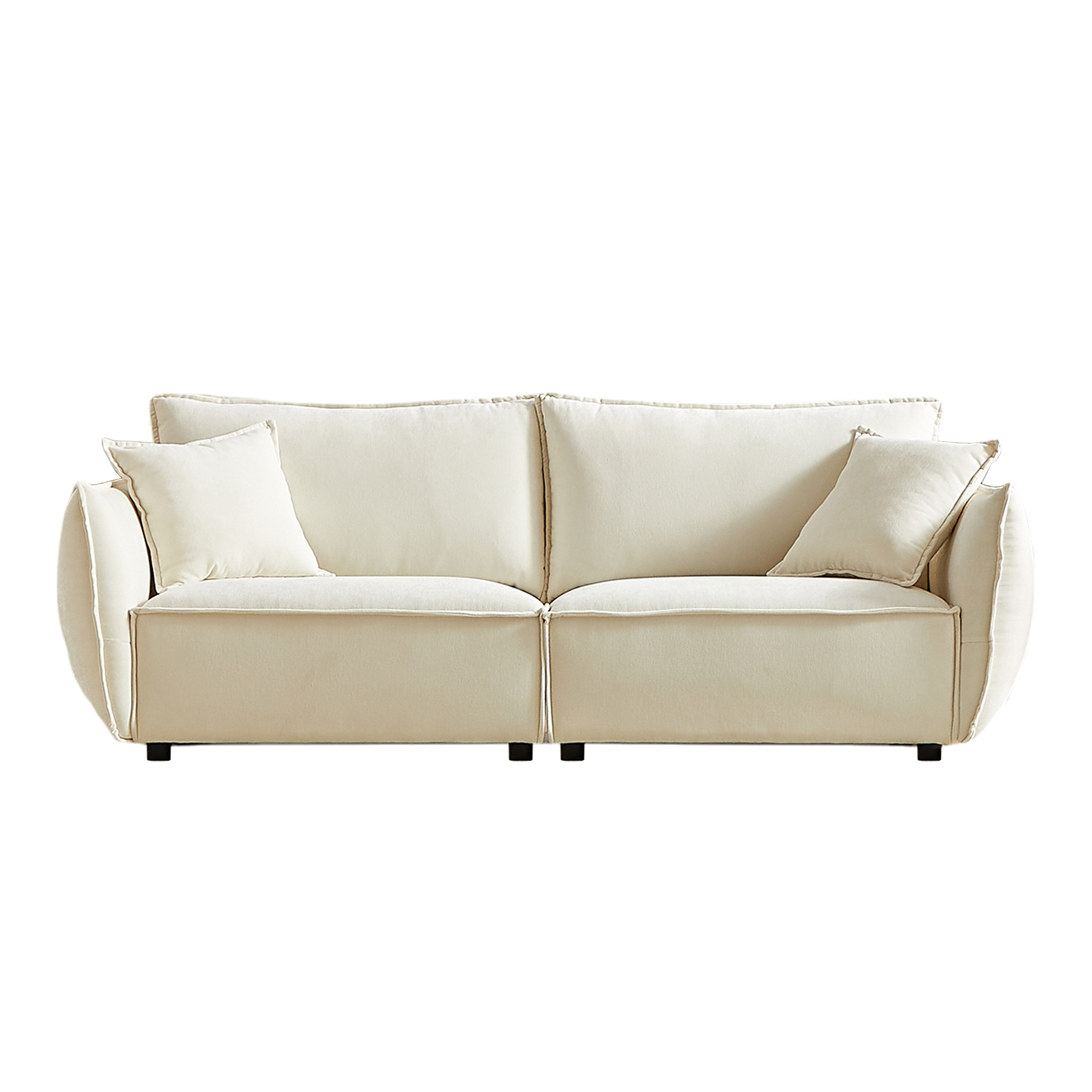 Phoenix 88" 3-Seater Linen Fabric Sofa