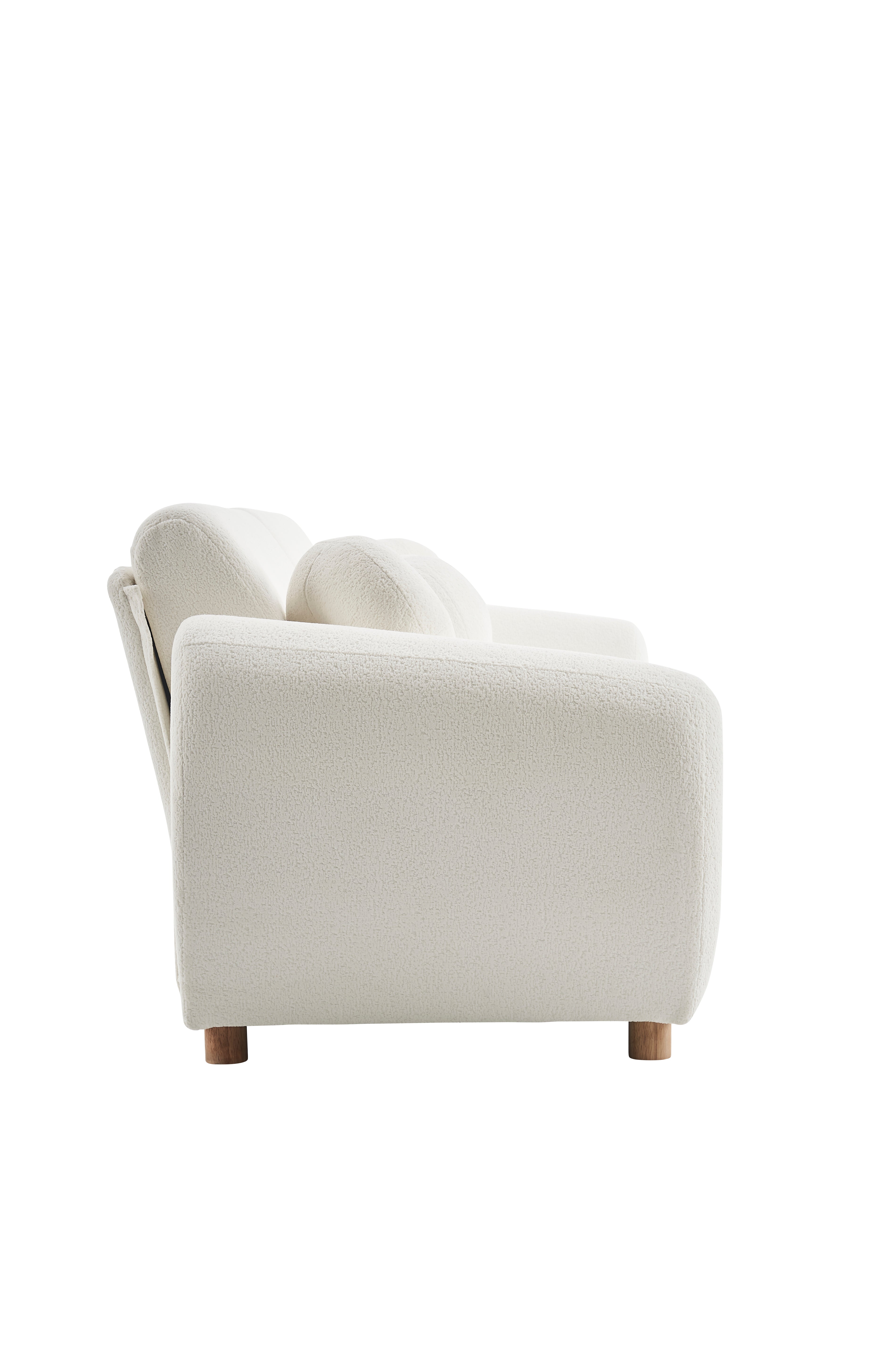 Raleigh 84inch Chenille Upholstered Sofa Couch with 4 Pillows