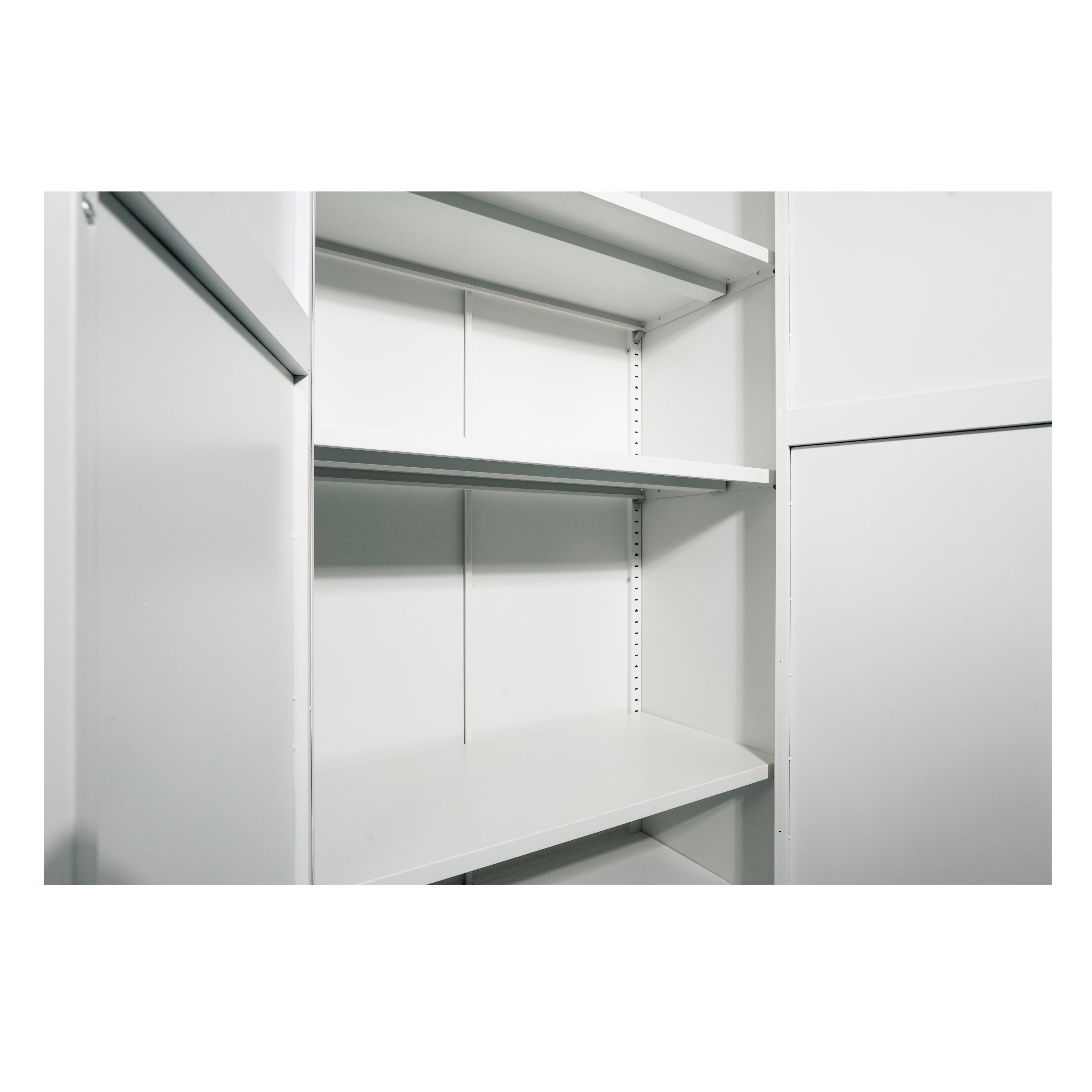 Elva 71" Storage Cabinet with Adjustable Shelves