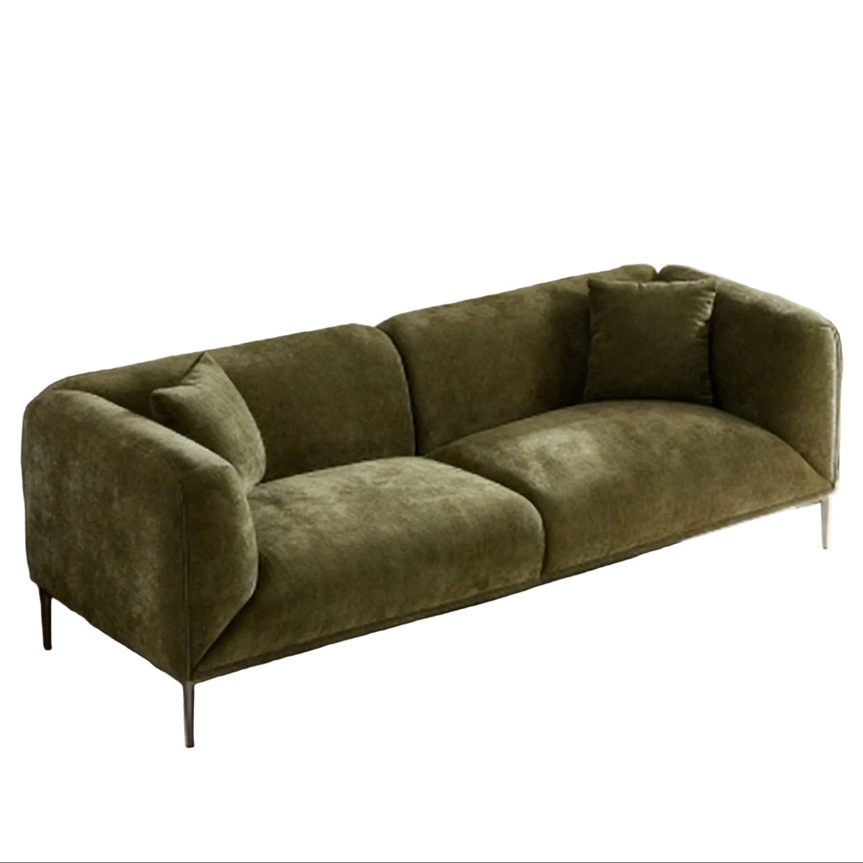 Portland 83" Modern Boucle Loveseat Sofa with Wood Legs