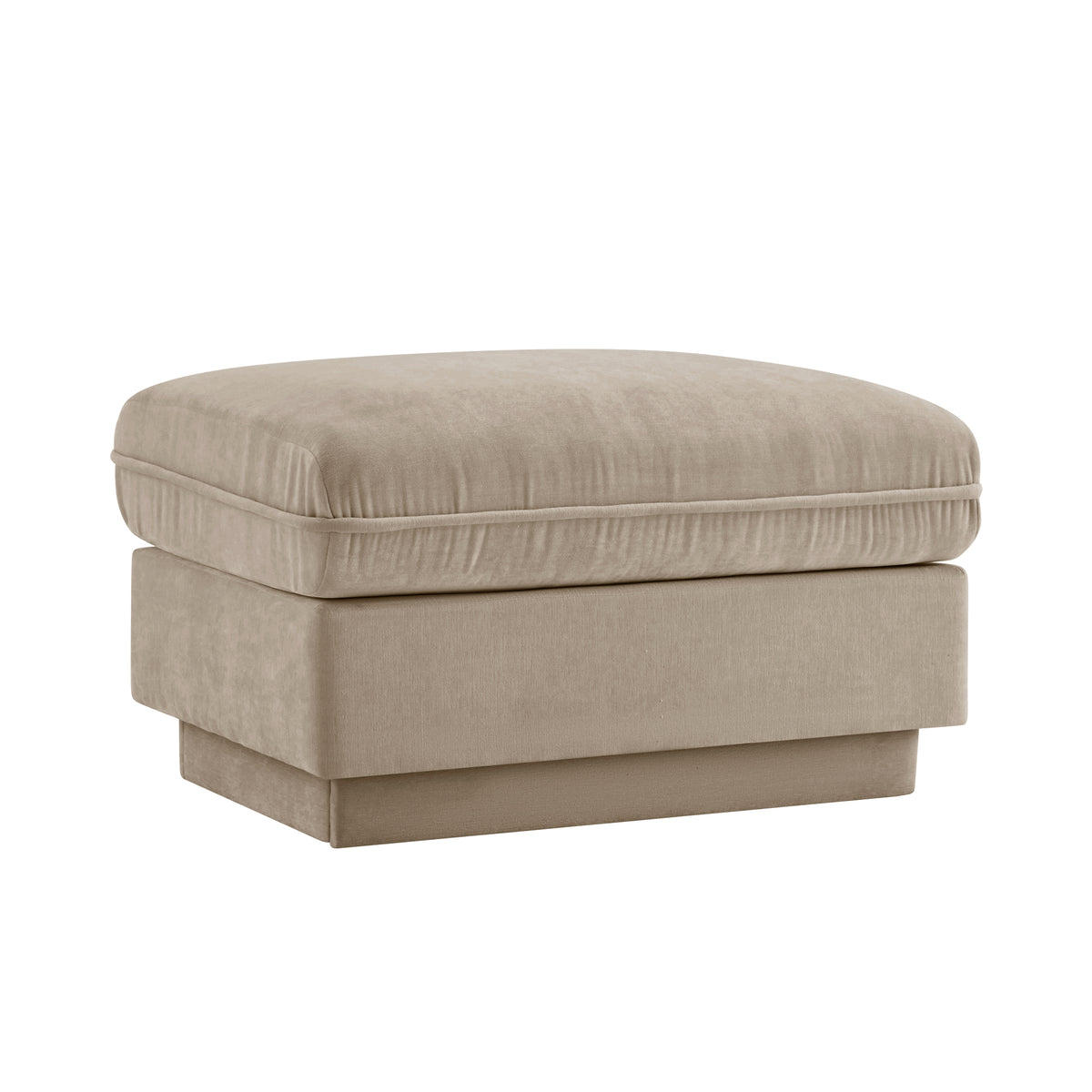 MlRA ottoman in Light Coffee