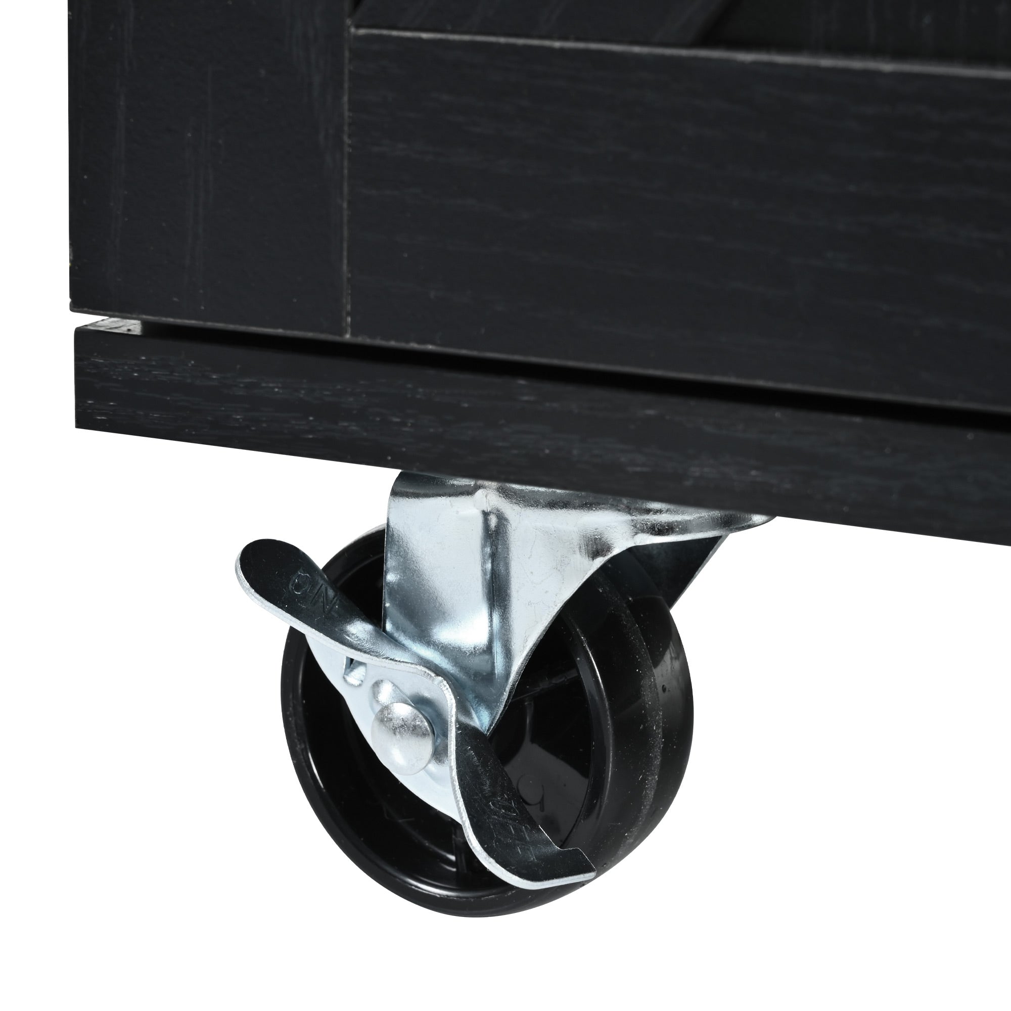 54.5" Farmhouse Kitchen Island with Power Outlet, Kitchen Storage Island  with Internal Storage Rack, Drop Leaf, Spice Rack, Rolling Kitchen Cart on Wheels, for Home, Kitchen and Dining Room,Black