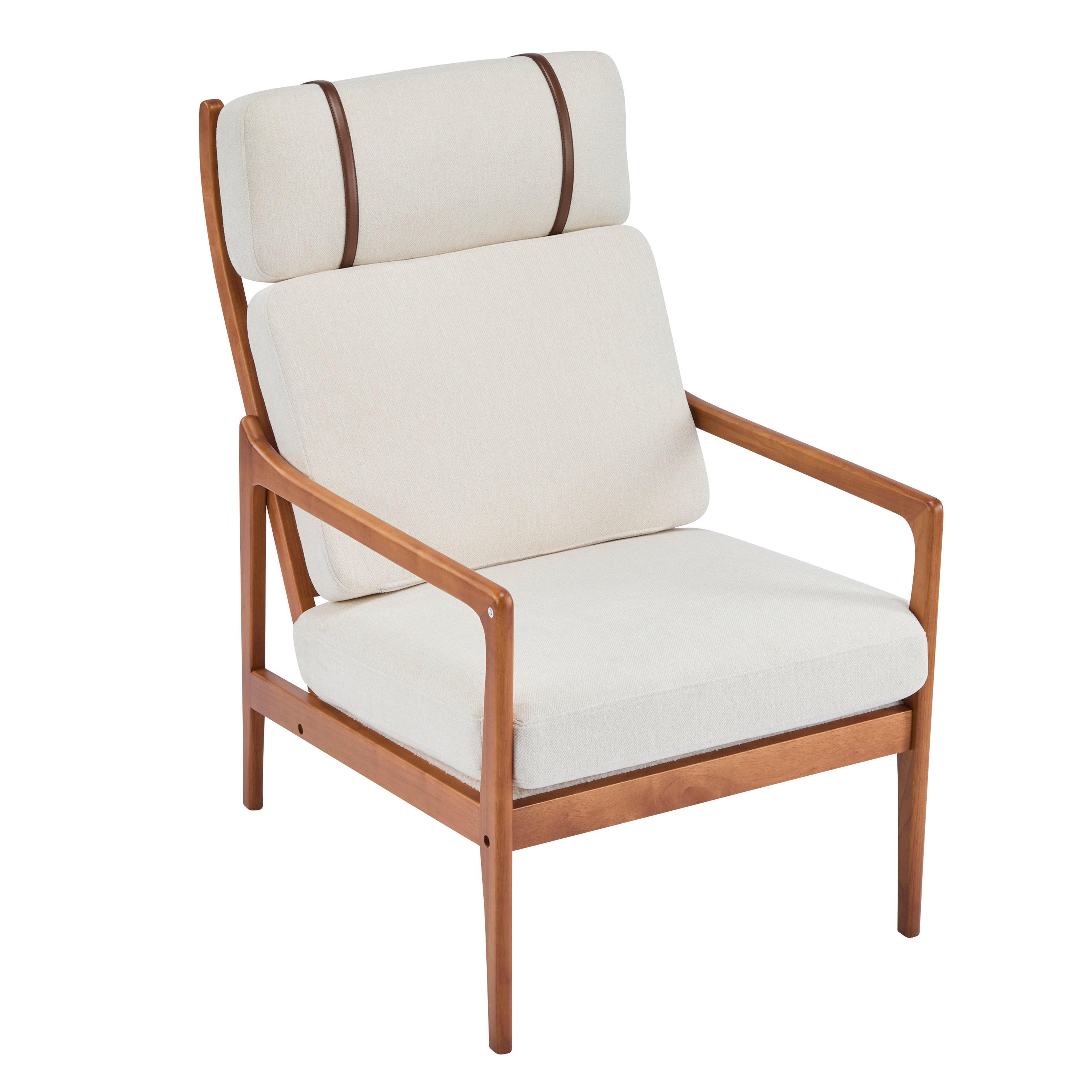 Crater Mid Century Ergonomic Accent Armchair