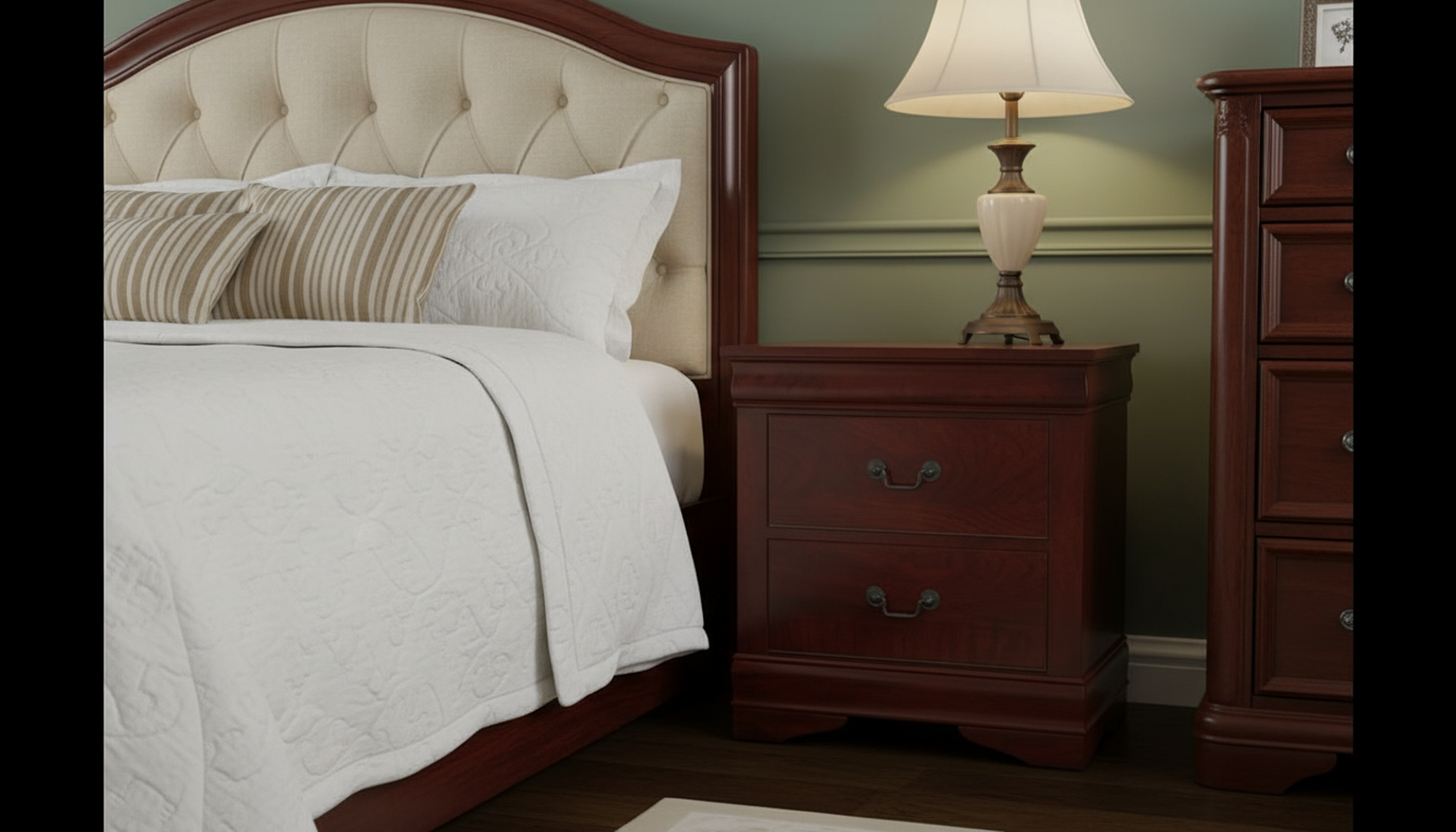 Louis 2 Drawers Nightstand