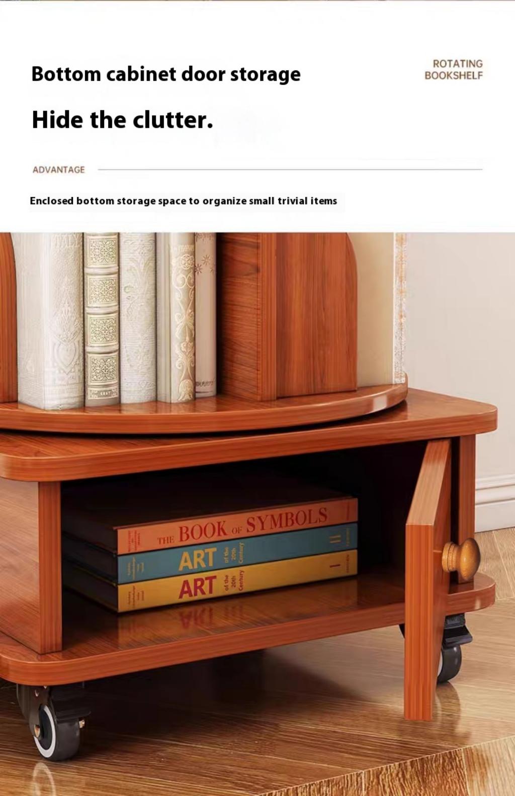 Turku 6 Tier Rotating Bookshelf Display Stand
