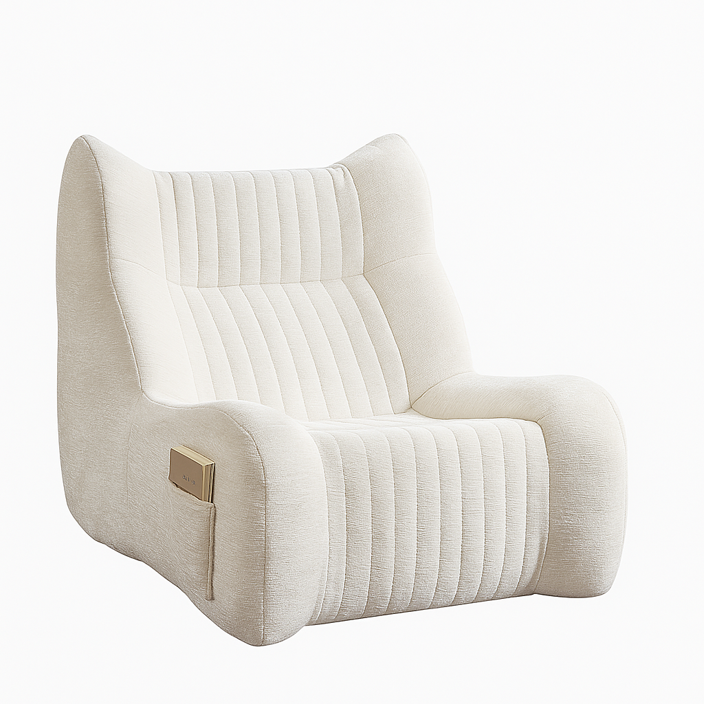 Milo Oversized Comfy Bean Bag Chair with Armrests for Living Room and Bedroom