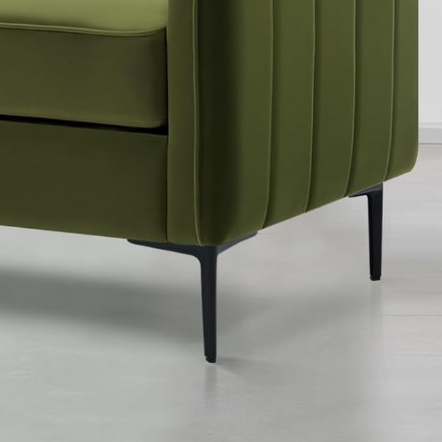 Tahoma Mid-Century Modern Accent Chairs Armchair with Pillow and Metal Legs