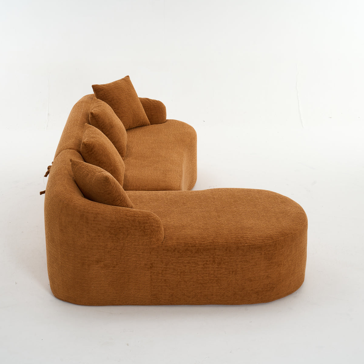 Tacoma 99” L-Shape Sectional Sofa with Curved Chaise