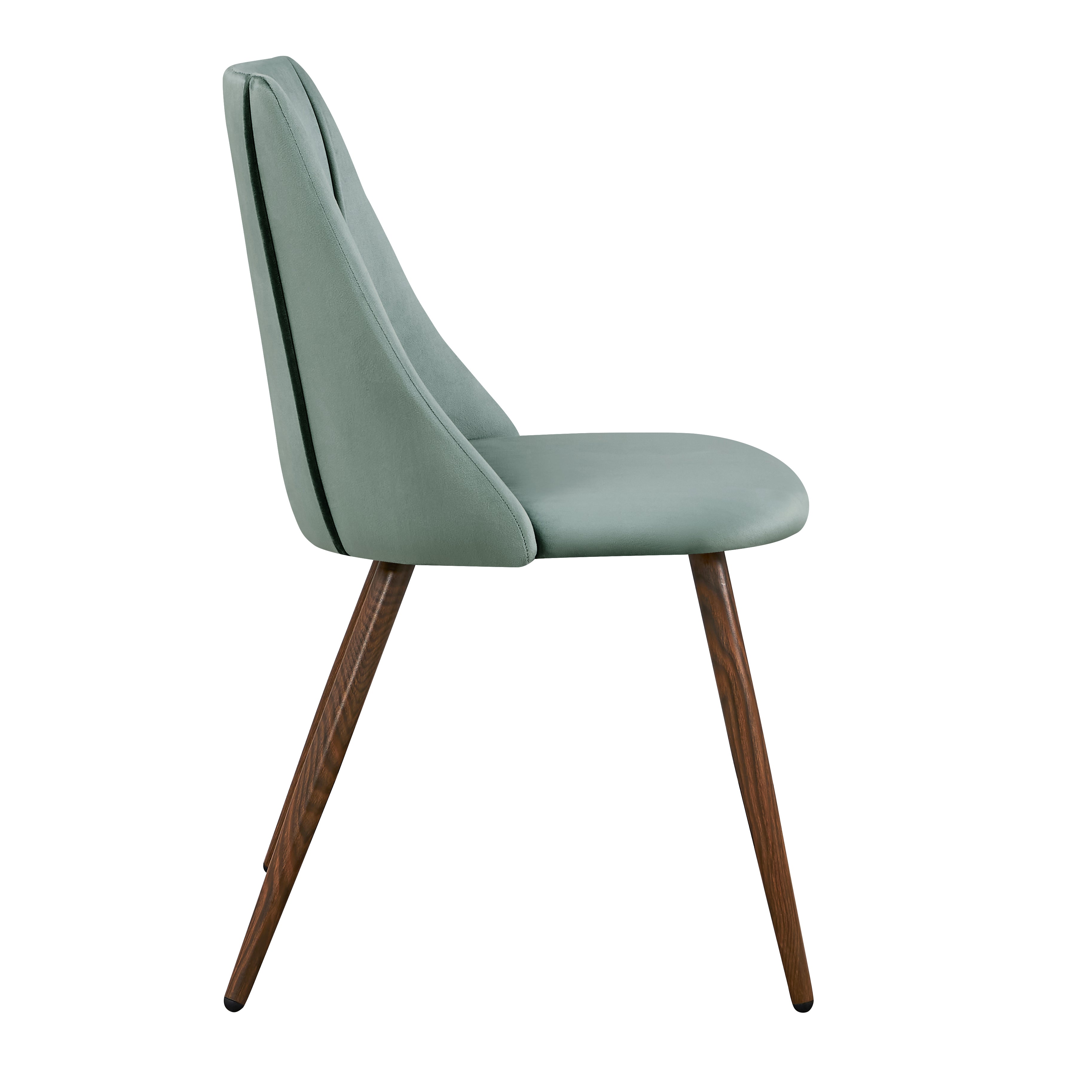 Homy Casa SMEG Velvet Cactus Brown Dining Chair "19.88'' x 21.46'' x 32.48''" Modern Kitchen & Dining Room Seating Open Box