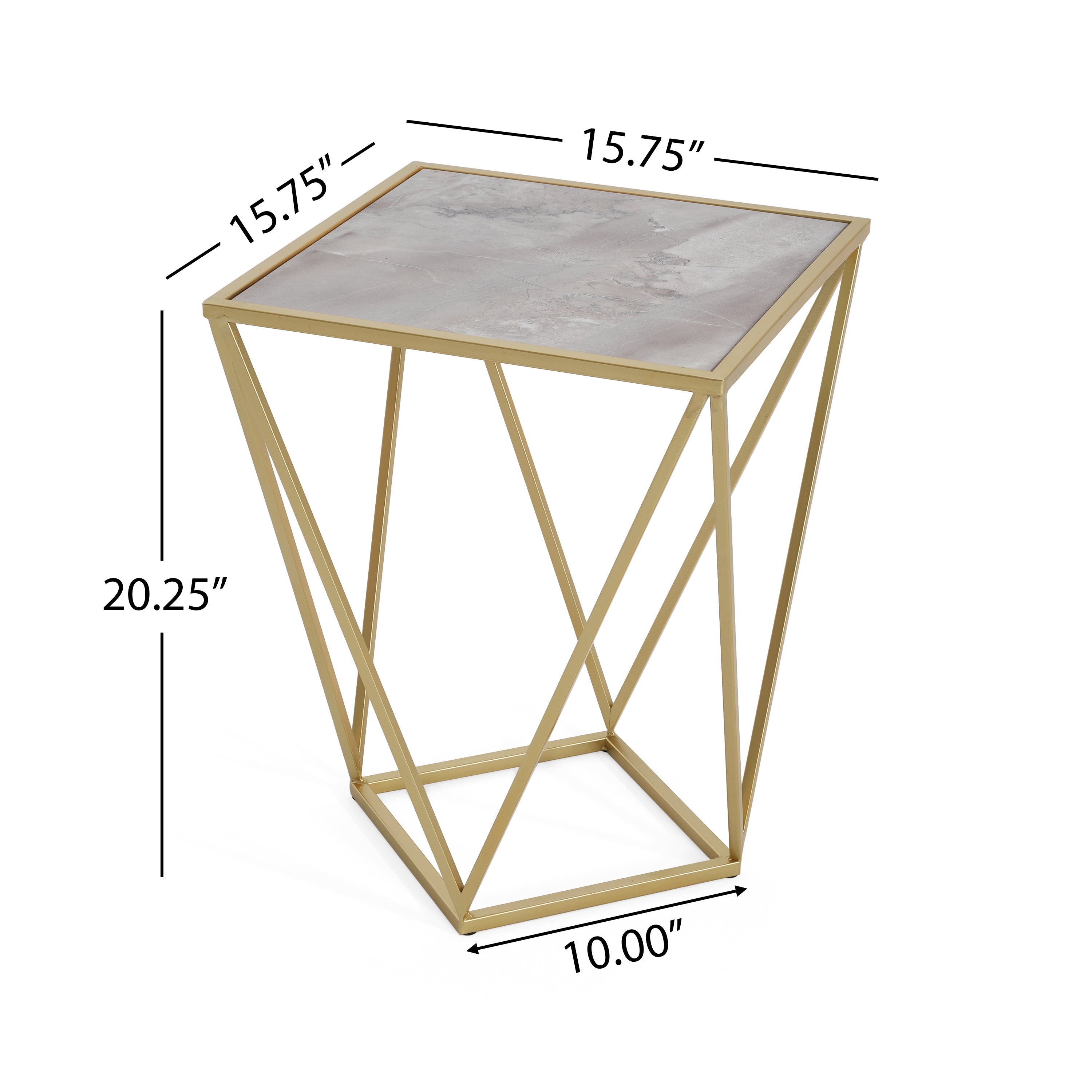 Reims Geometric Side Table
