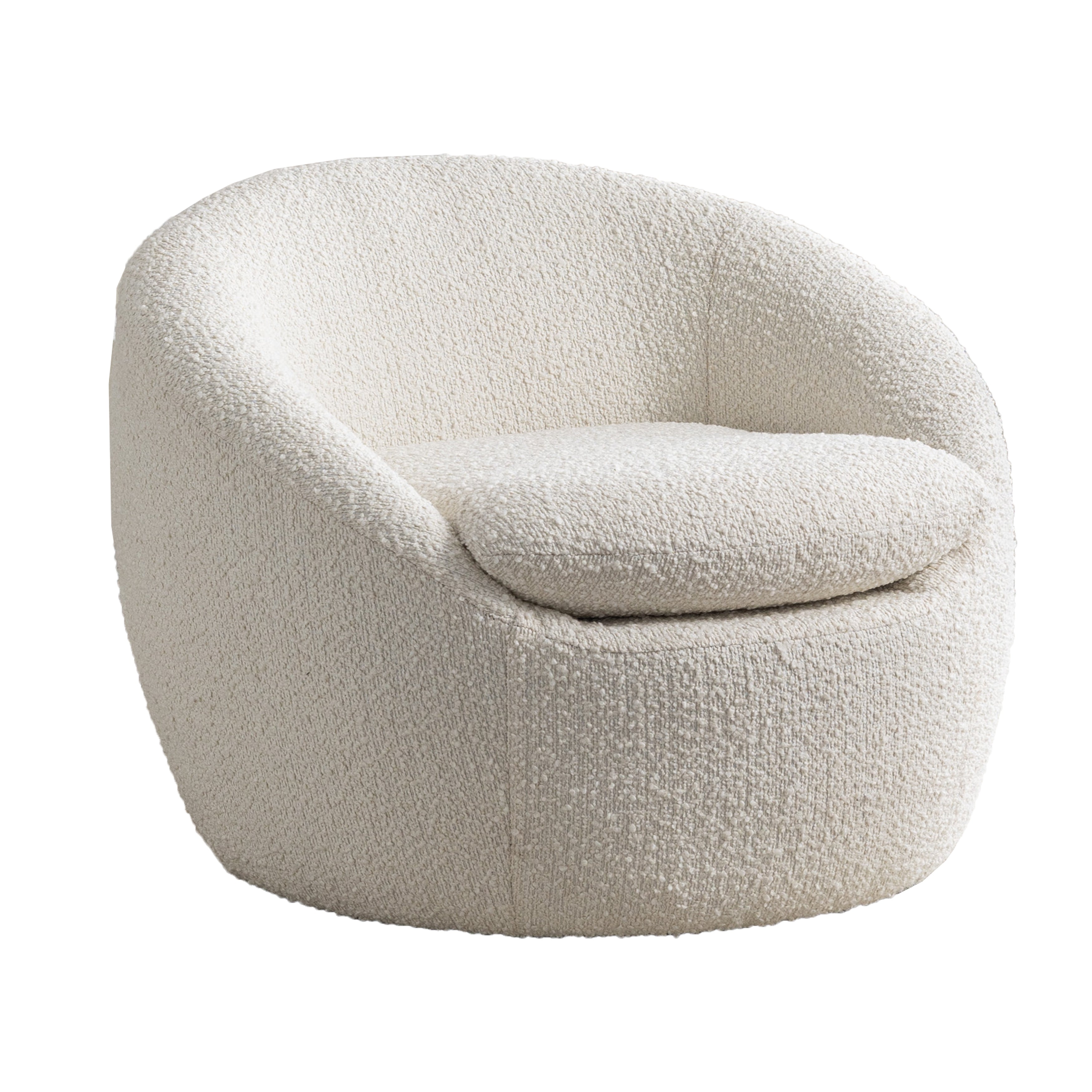 Arches Modern Upholstered Swivel Barrel Chair