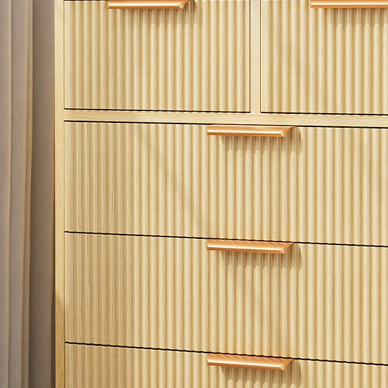Solene 26" 5-Drawer Dresser with Fluted Wooden Front