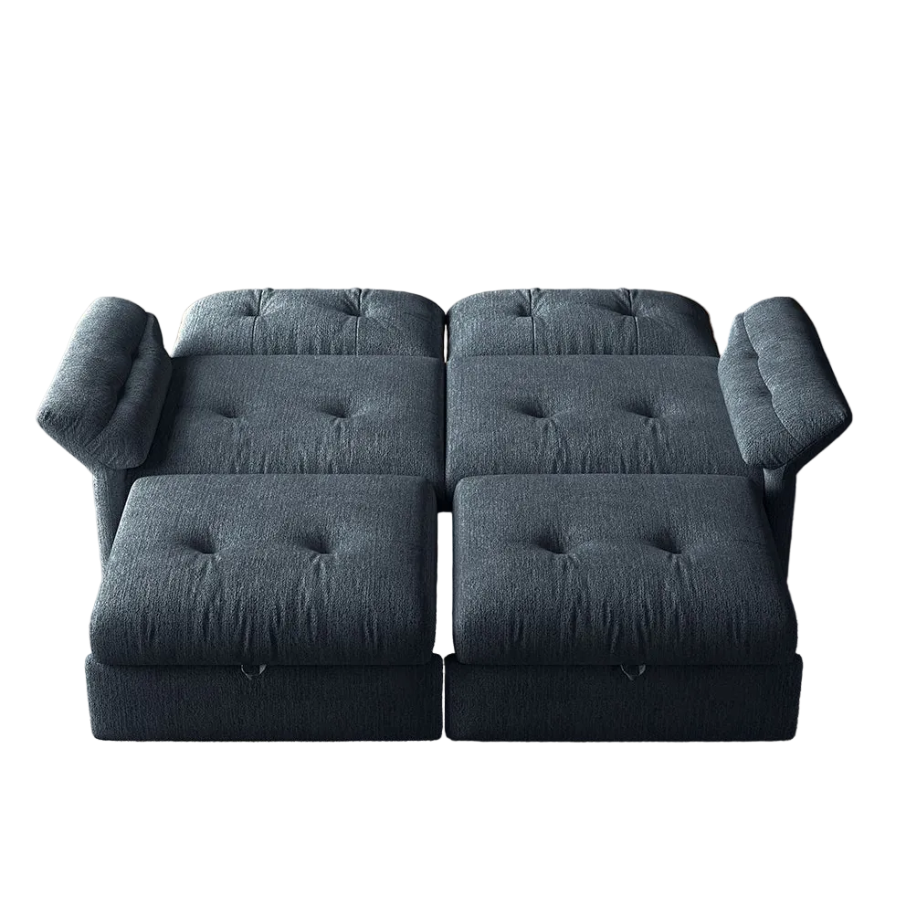 Langford 82" Convertible Sofa Bed with Adjustable Backrest