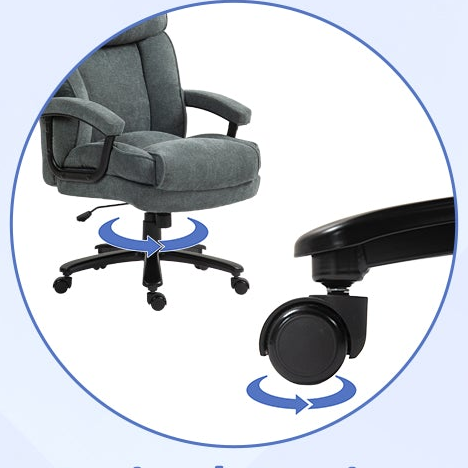 Loen Upholstered Executive Office Chair with Adjustable Tilt and Height