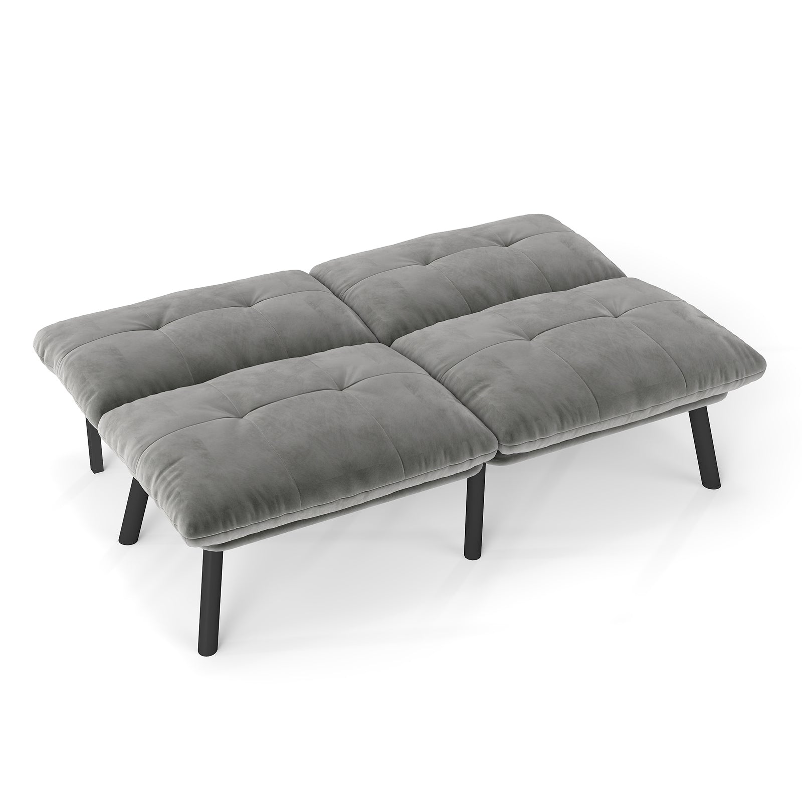 Pueblo 63" Modern Convertible Folding 2-Seater Futon Sofa Bed