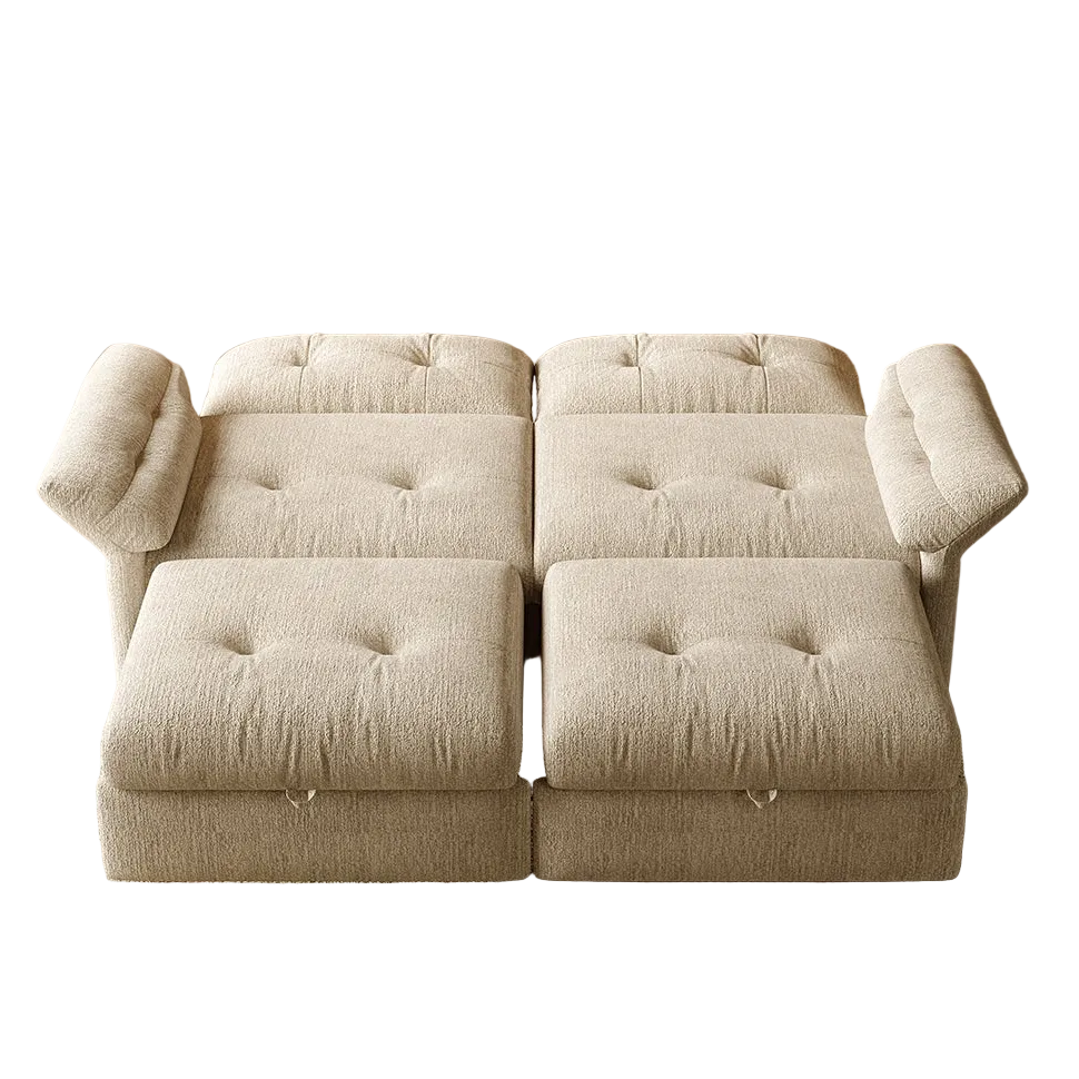 Langford 82" Convertible Sofa Bed with Adjustable Backrest