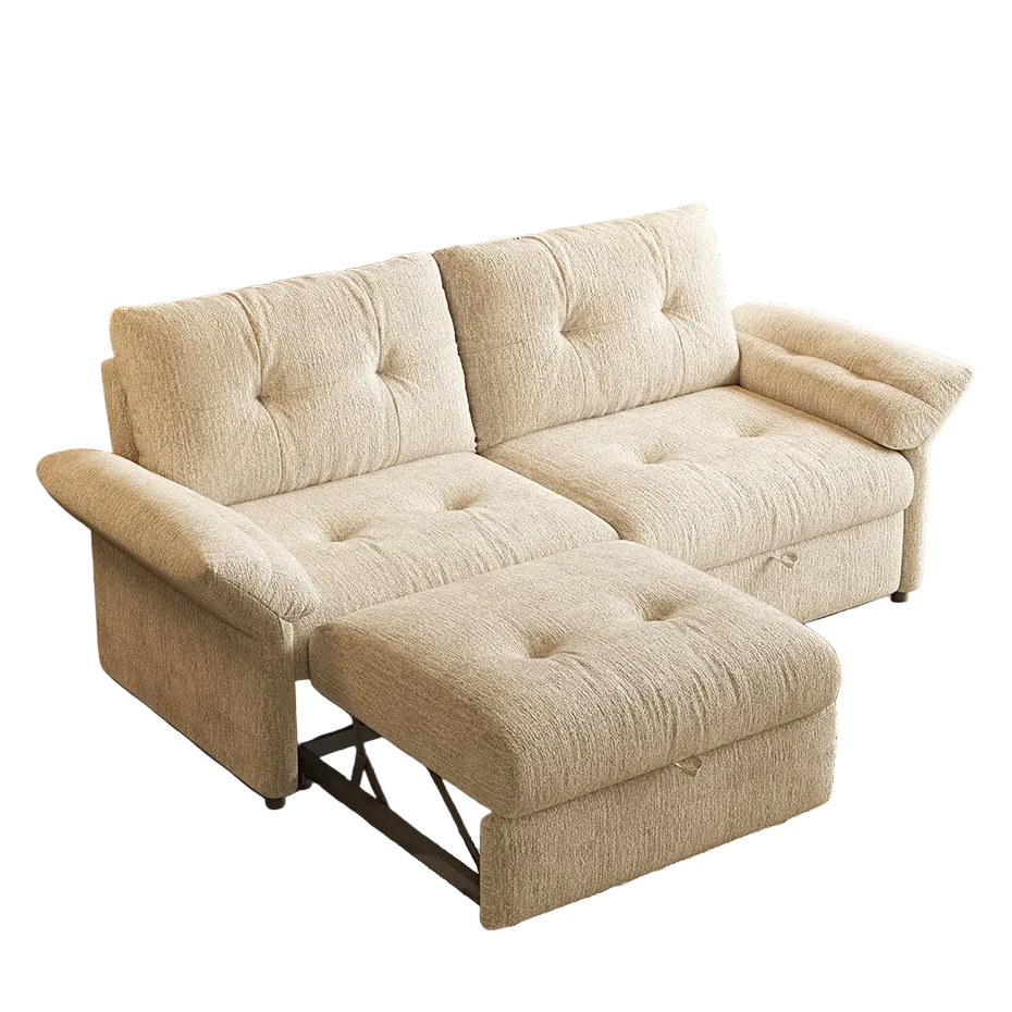 Langford 82" Convertible Sofa Bed with Adjustable Backrest