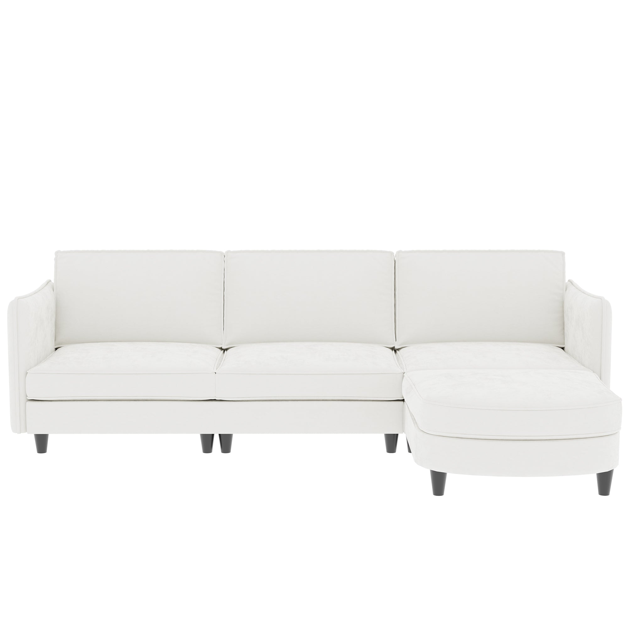 Olympic 108" 3 Seater L-Shaped Sofa with Ottoman